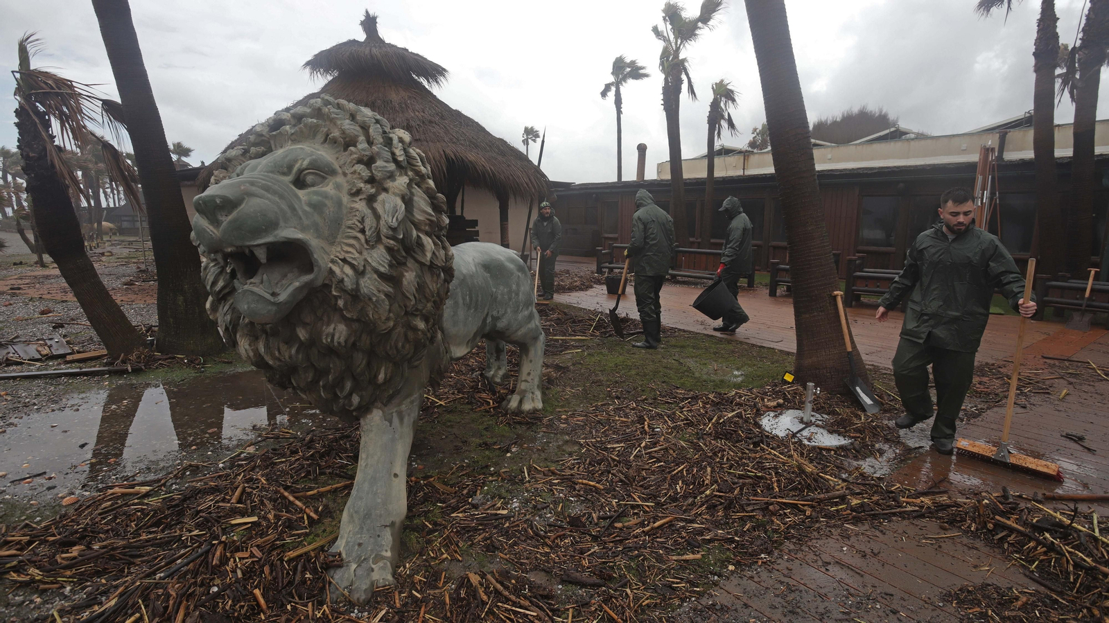 Fotos del restaurante Trocadero Sotogrande tras el temporal
