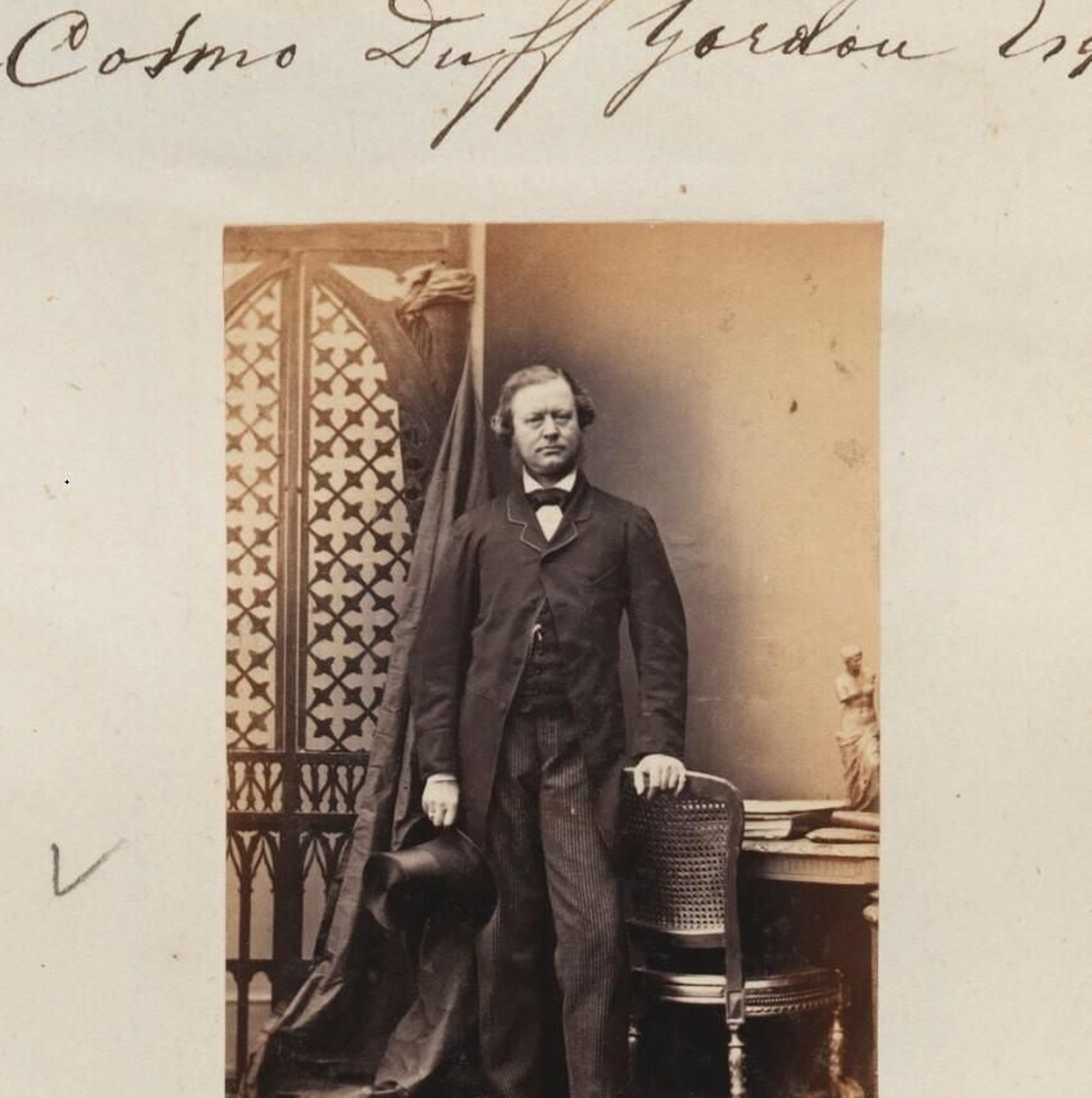 Retrato de Cosmo Lewis Duff Gordon por Camille Silvy, 1861.
