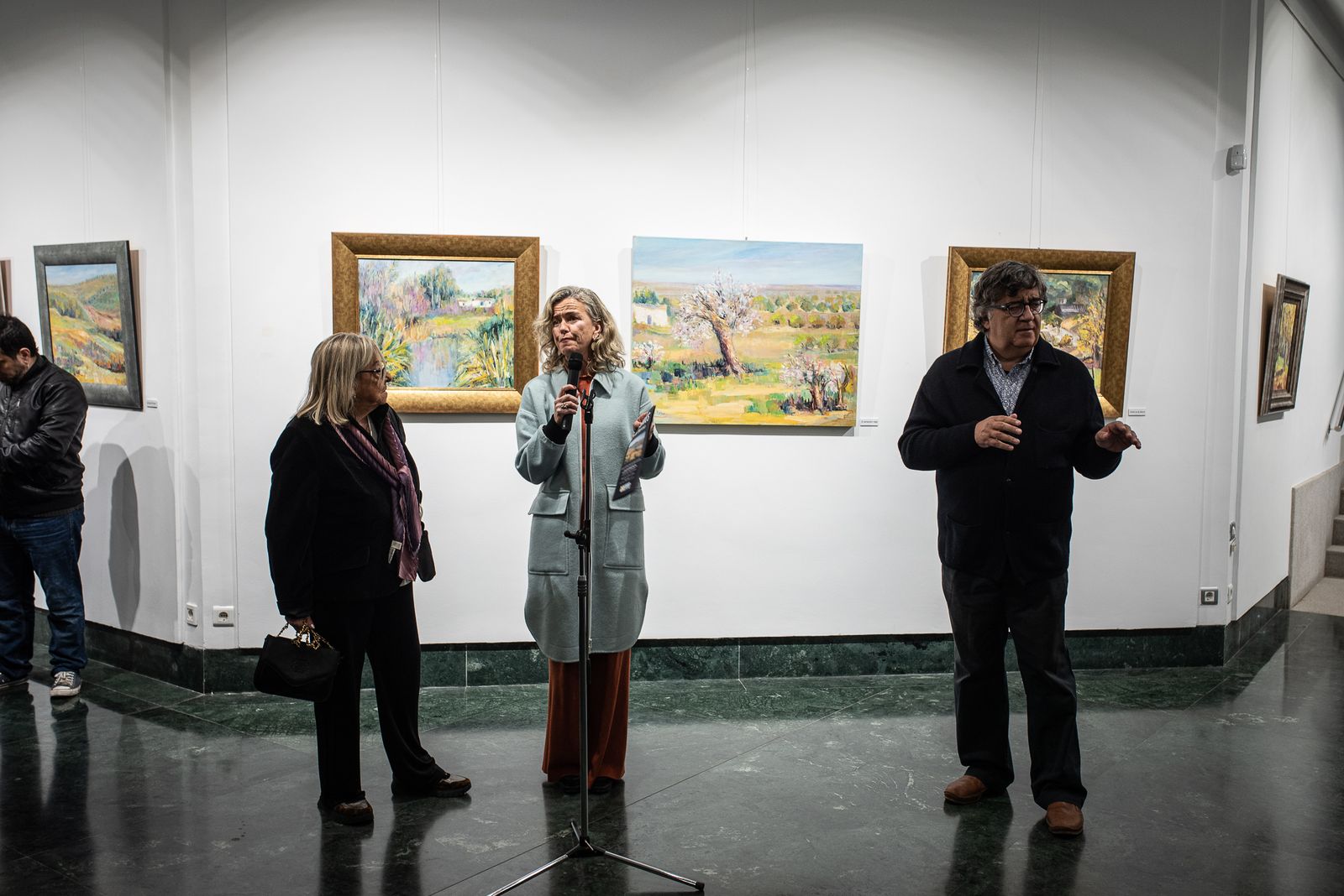 Imágenes de la inauguración de la exposción "Paisajes" de Pilar Barroso