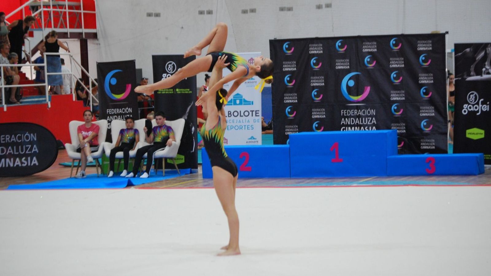 Las gimnastas del Diversia convencieron a los jueces con sus ejercicios.