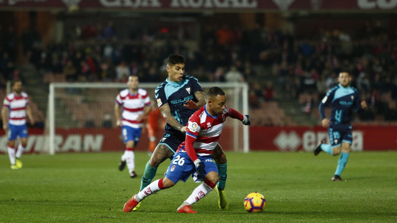 El colombiano Juancho volvió a gozar de minutos en el Granada CF.