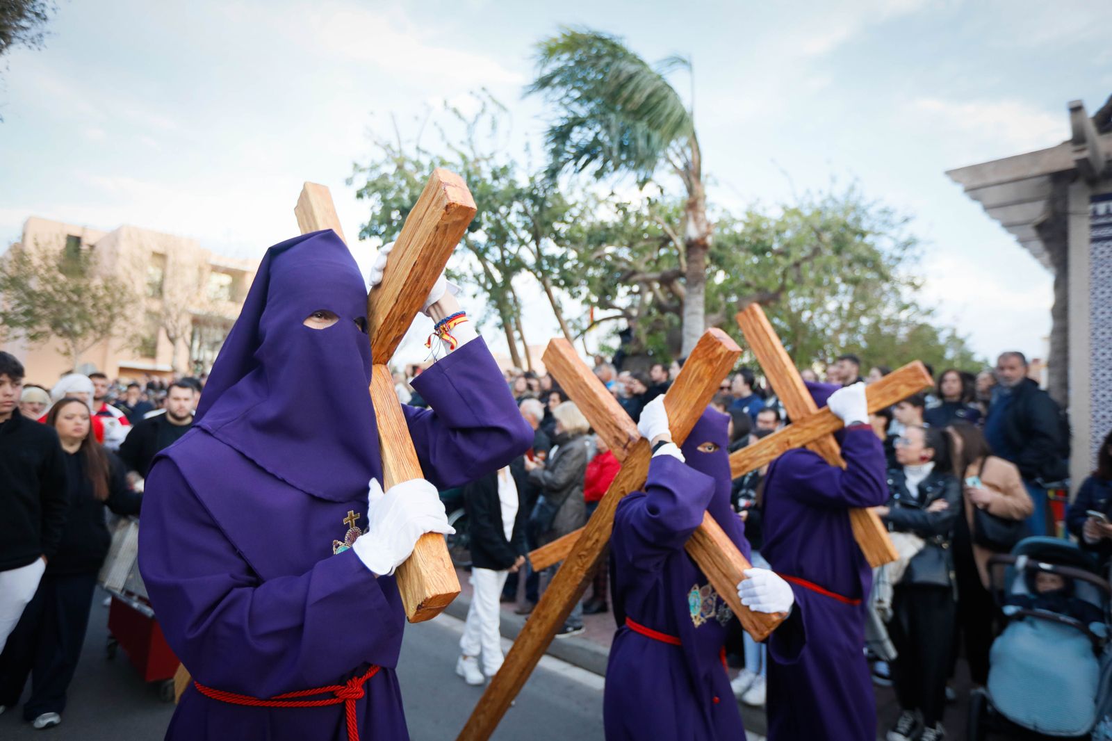 La procesión del Encuentro, en imágenes