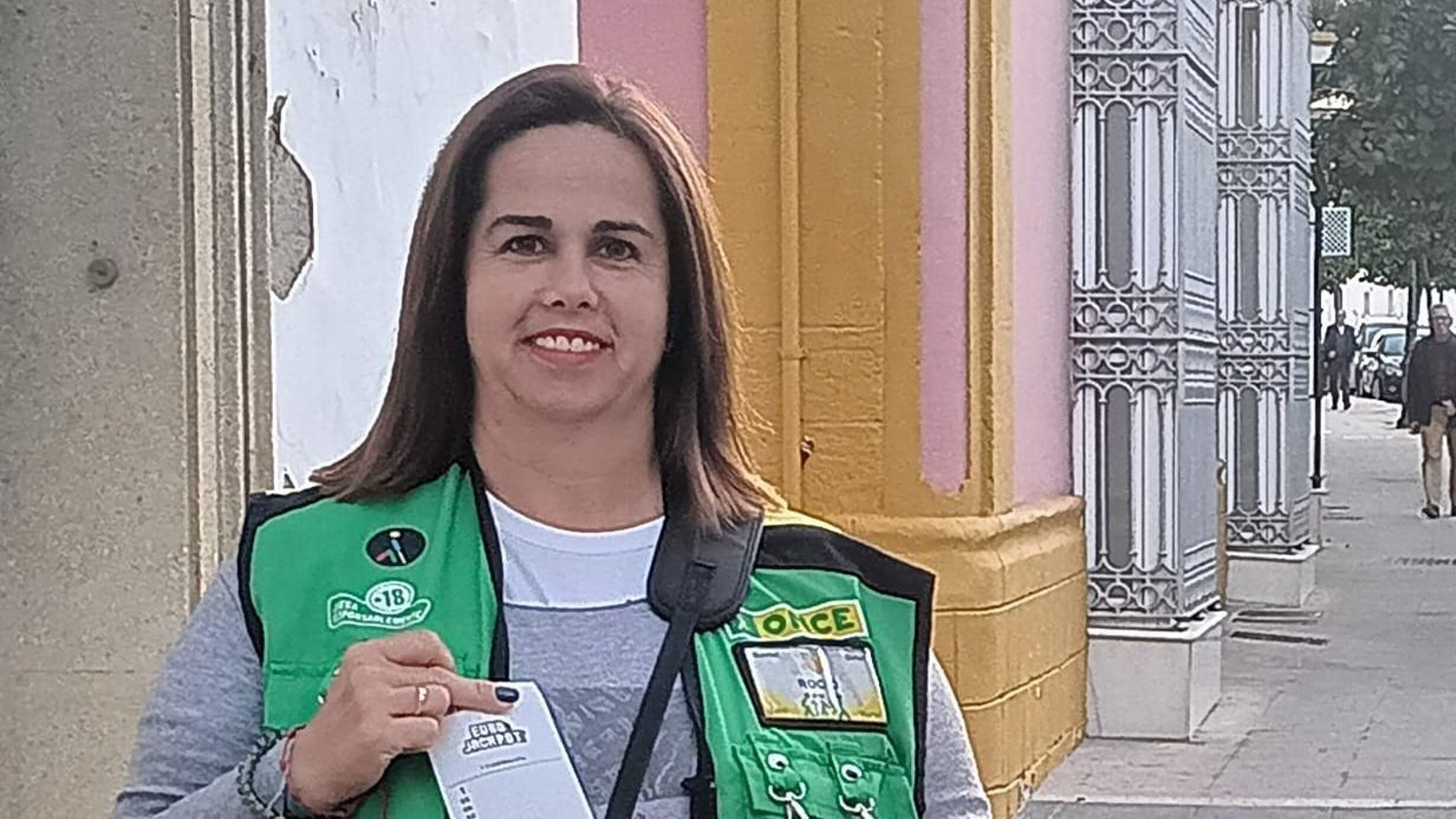 Rocío Pereira, vendedora de la ONCE en Lebrija.