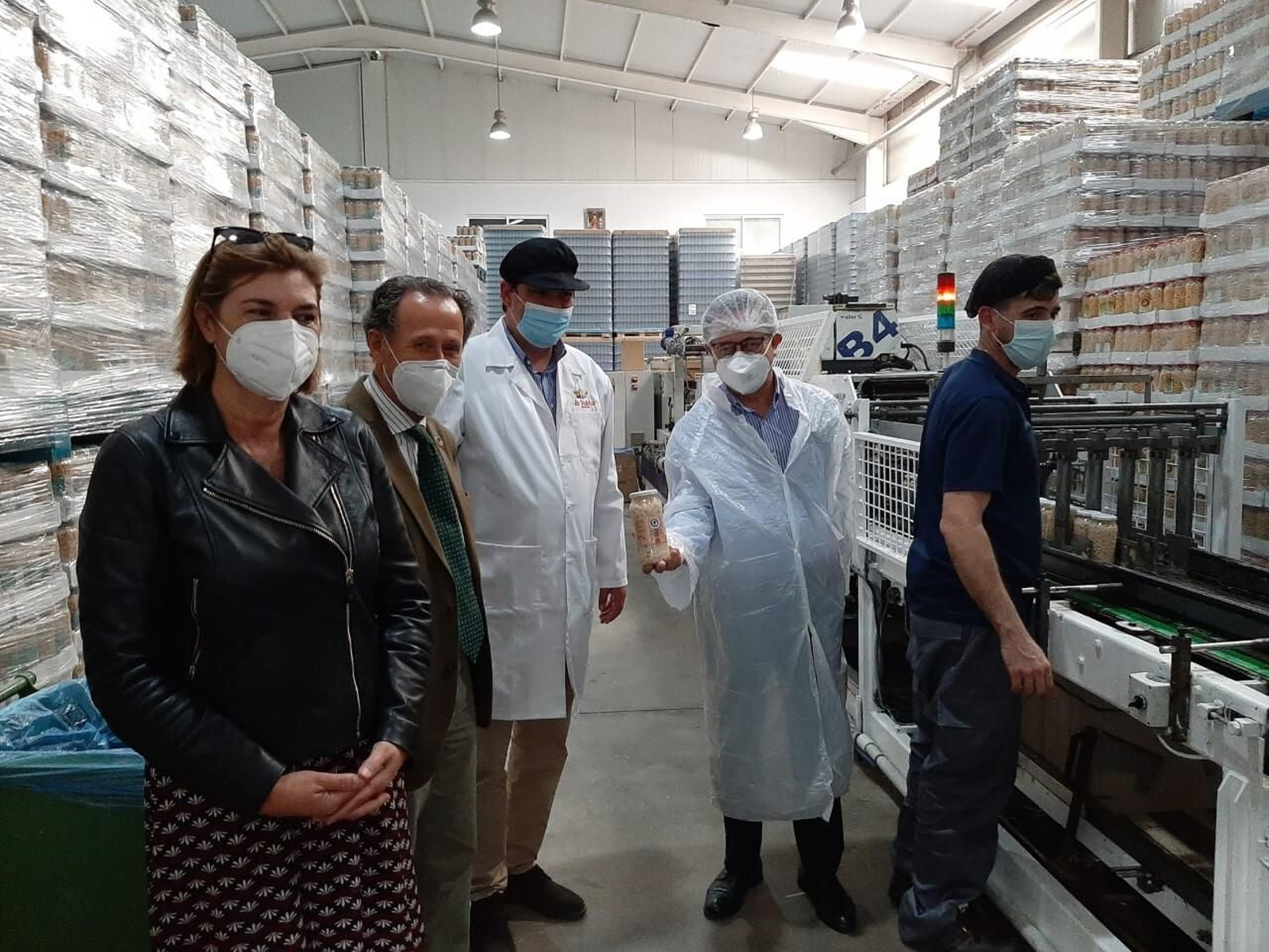 Momento de la visita a las instalaciones de La Pedriza.