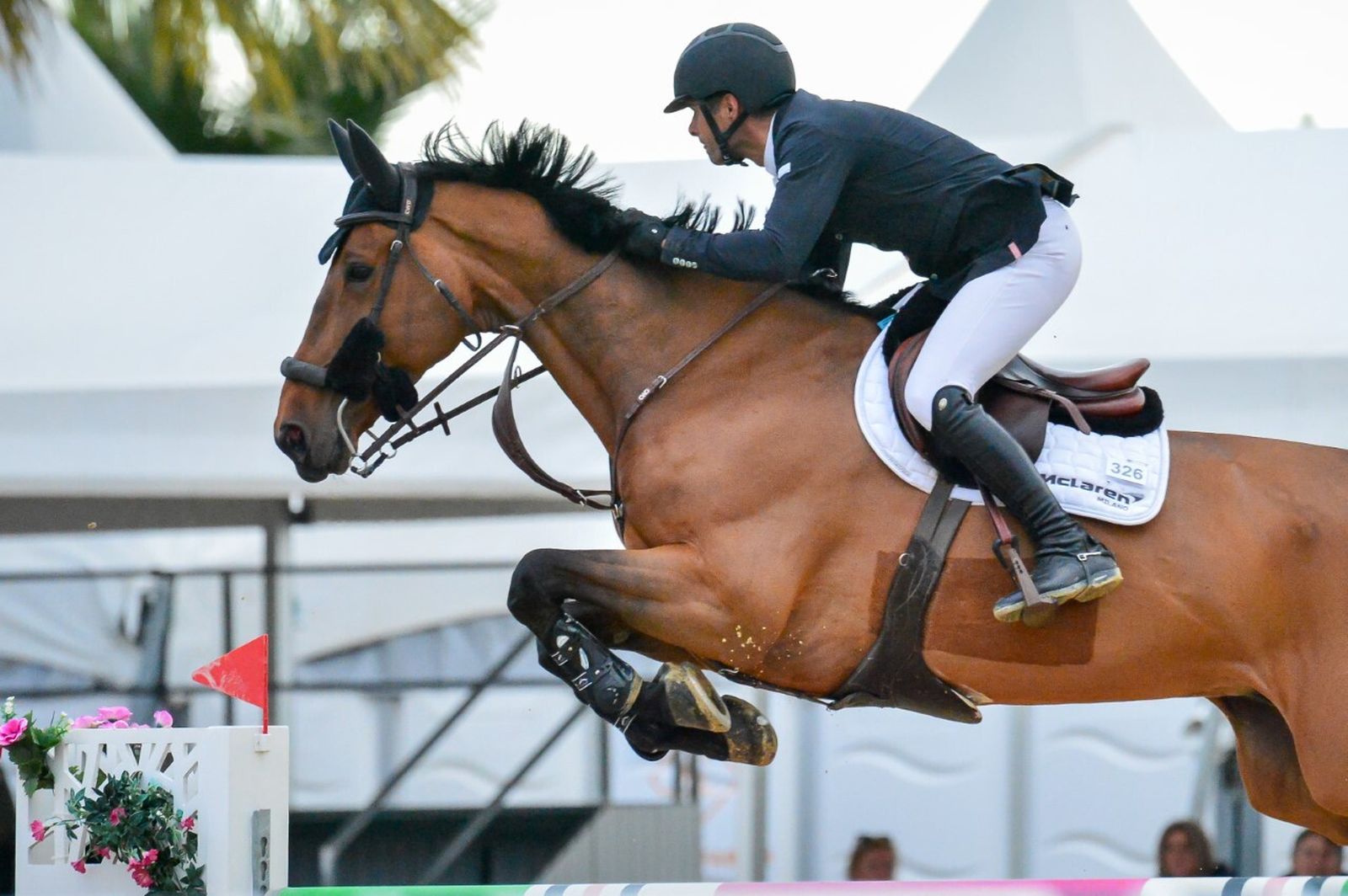 Emanuele Camilli salta un obstáculo con 'Odense Odeveld'.