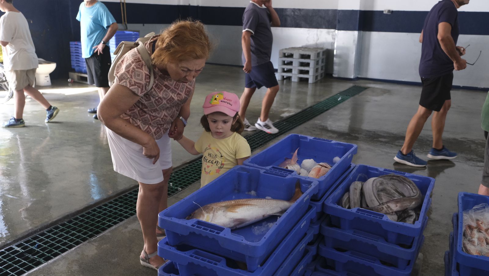 Imágenes de la visita guiada a la Lonja del Puerto Pesquero de Almería