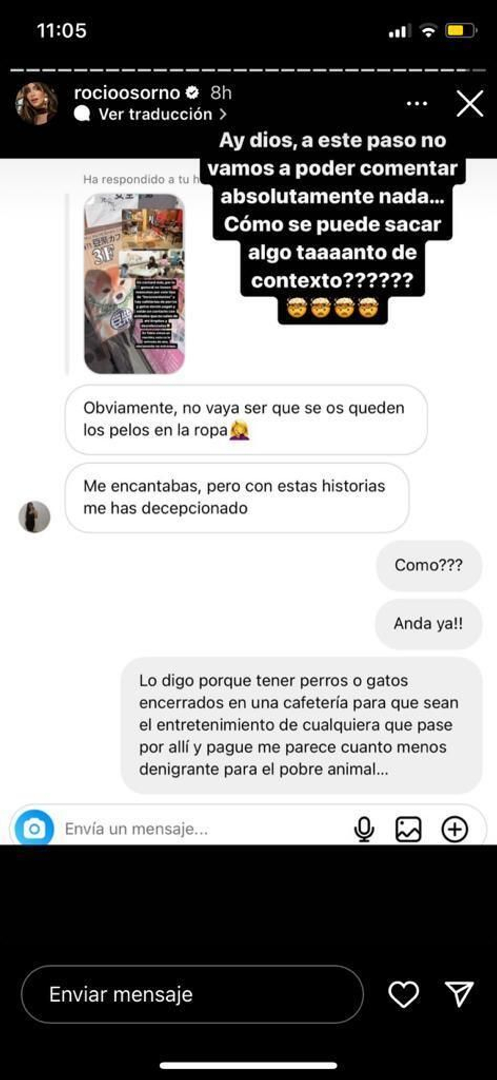 Respuesta de Rocío Osorno