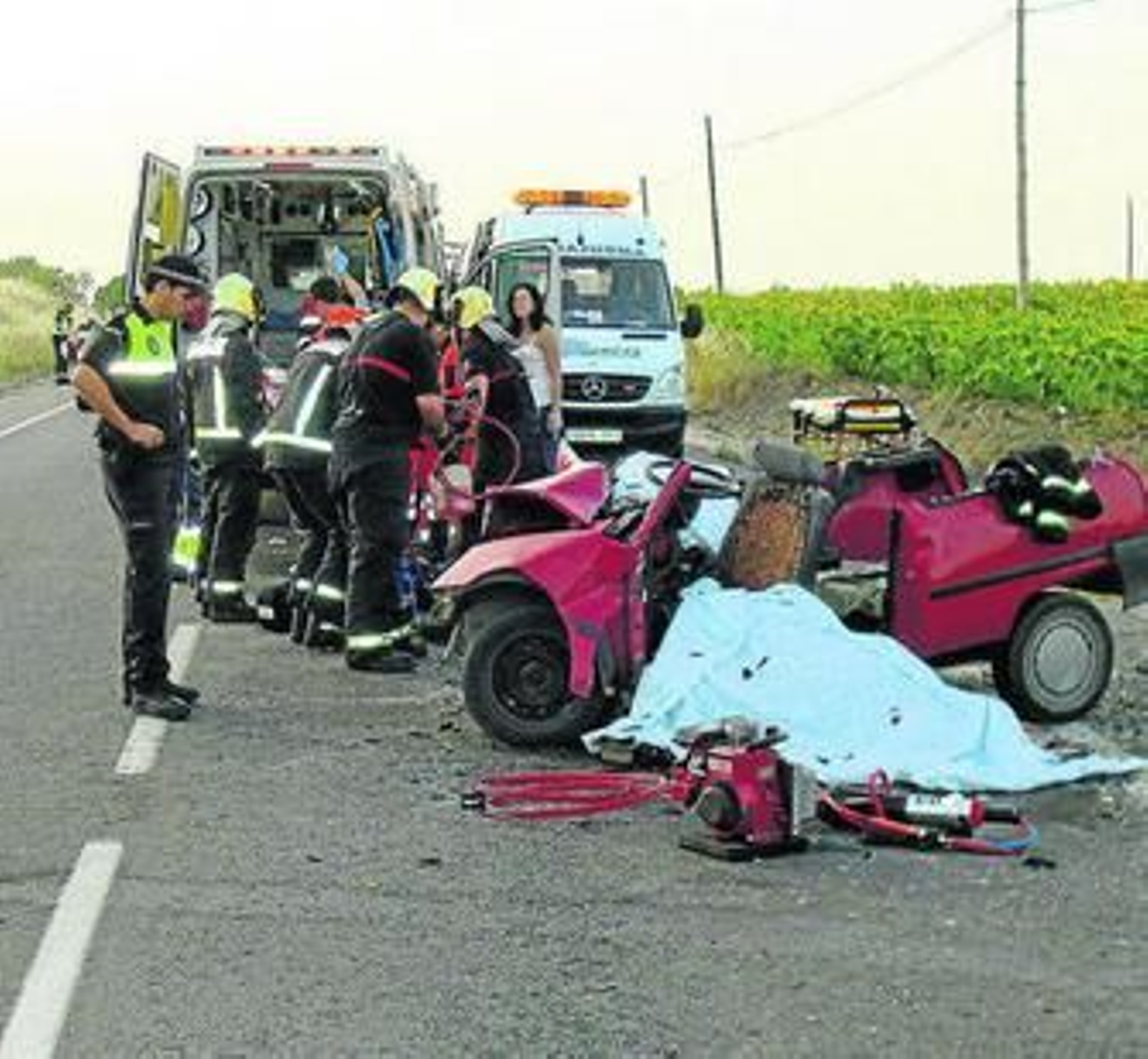 Un accidente de tráfico ocurrido recientemente en Alcalá de Guadaíra.