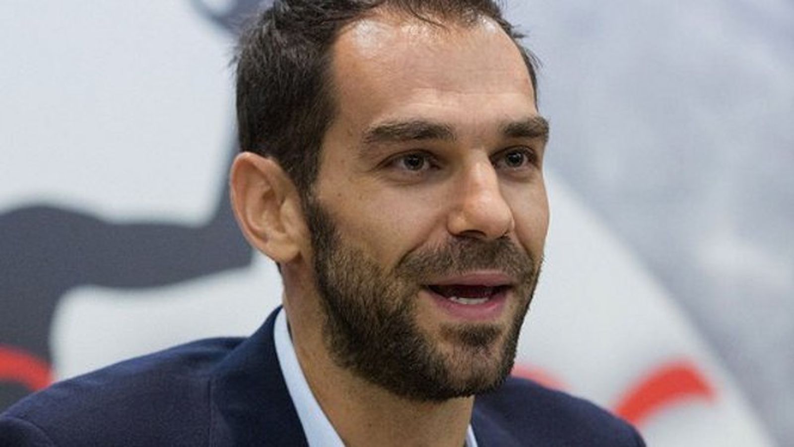 José Manuel Calderón, durante una rueda de prensa.