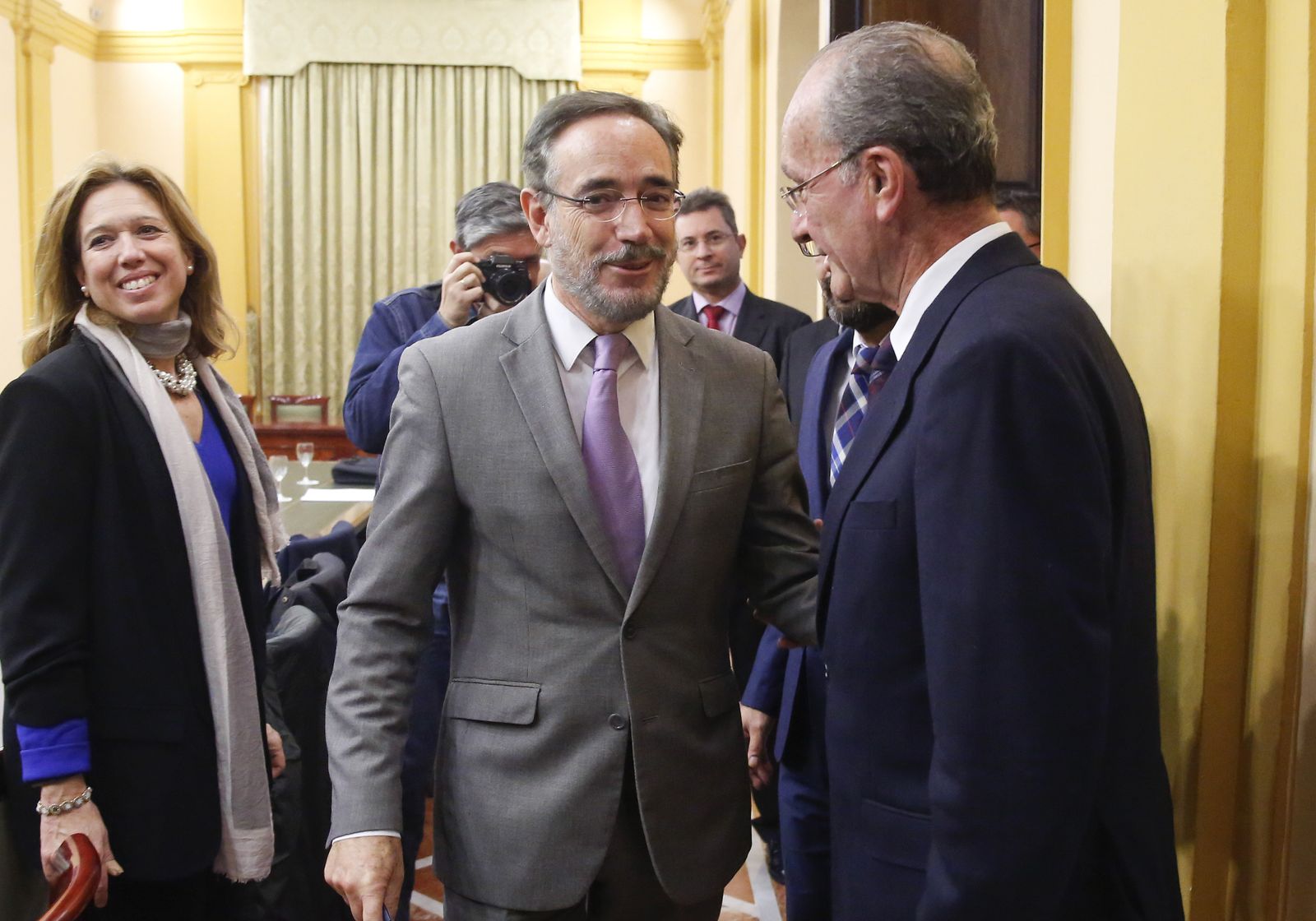 Felipe López y Francisco de la Torre, el pasado jueves.