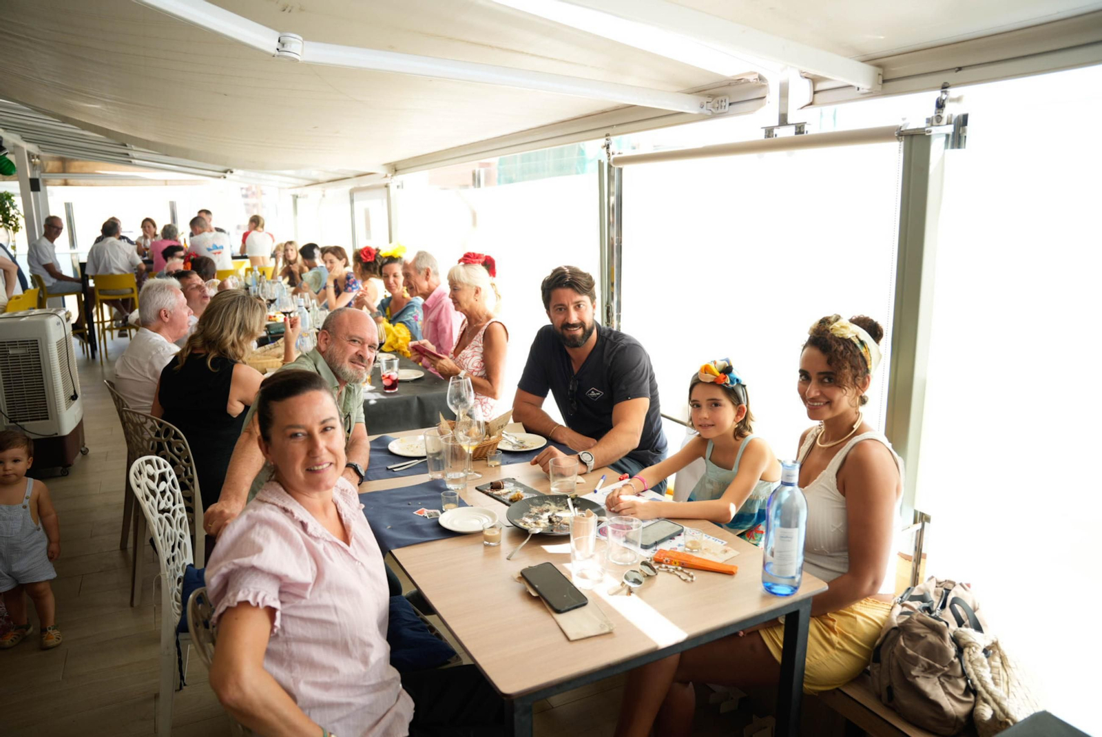 Disfrutando de la feria del mediodía en la jornada del jueves