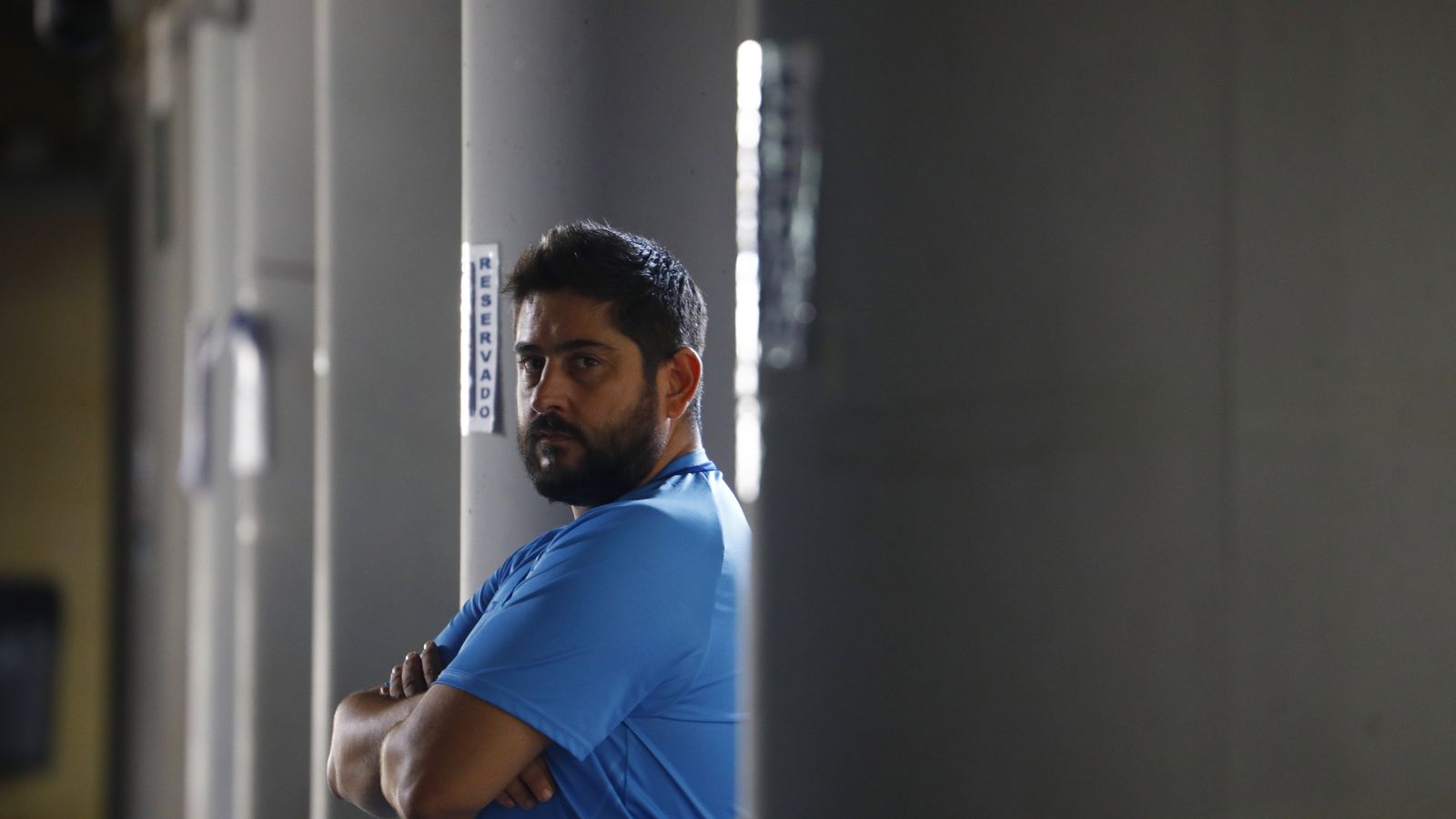 Josan González posa en Vista Alegre durante su entrevista con 'el Día'.