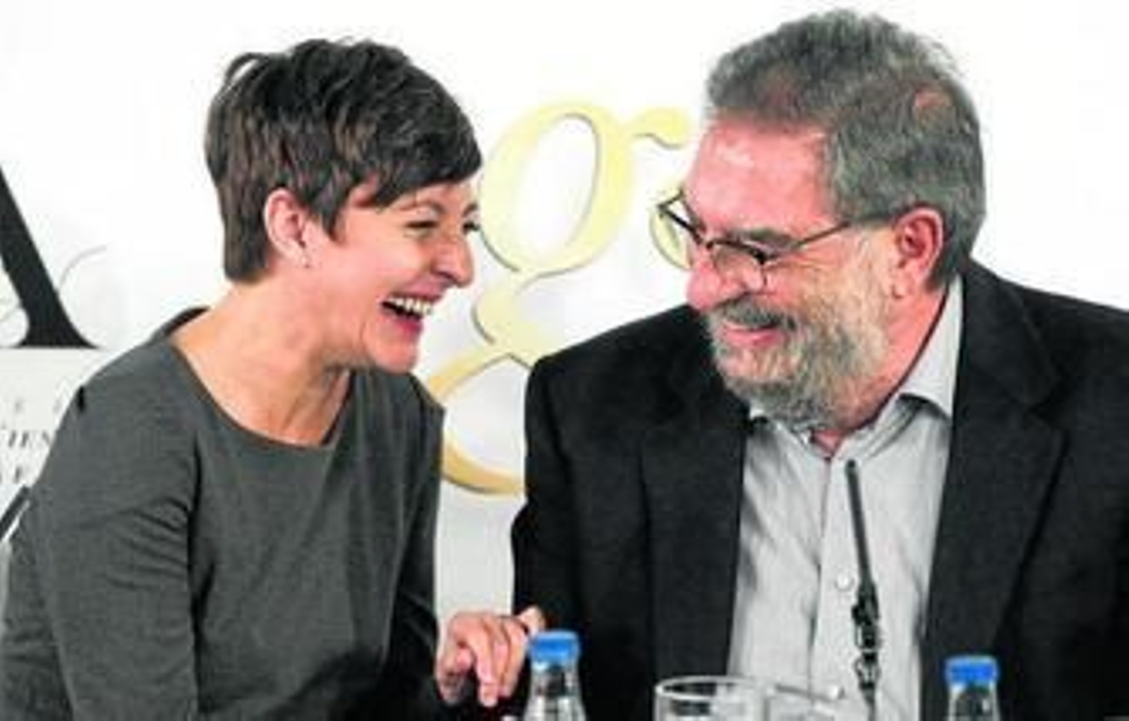 Eva Hache y Enrique González Macho, ayer.