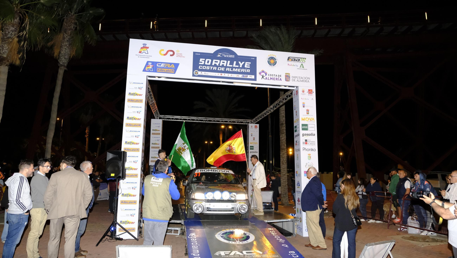 La salida de la 50 edición del Rallye Costa de Almería, en imágenes