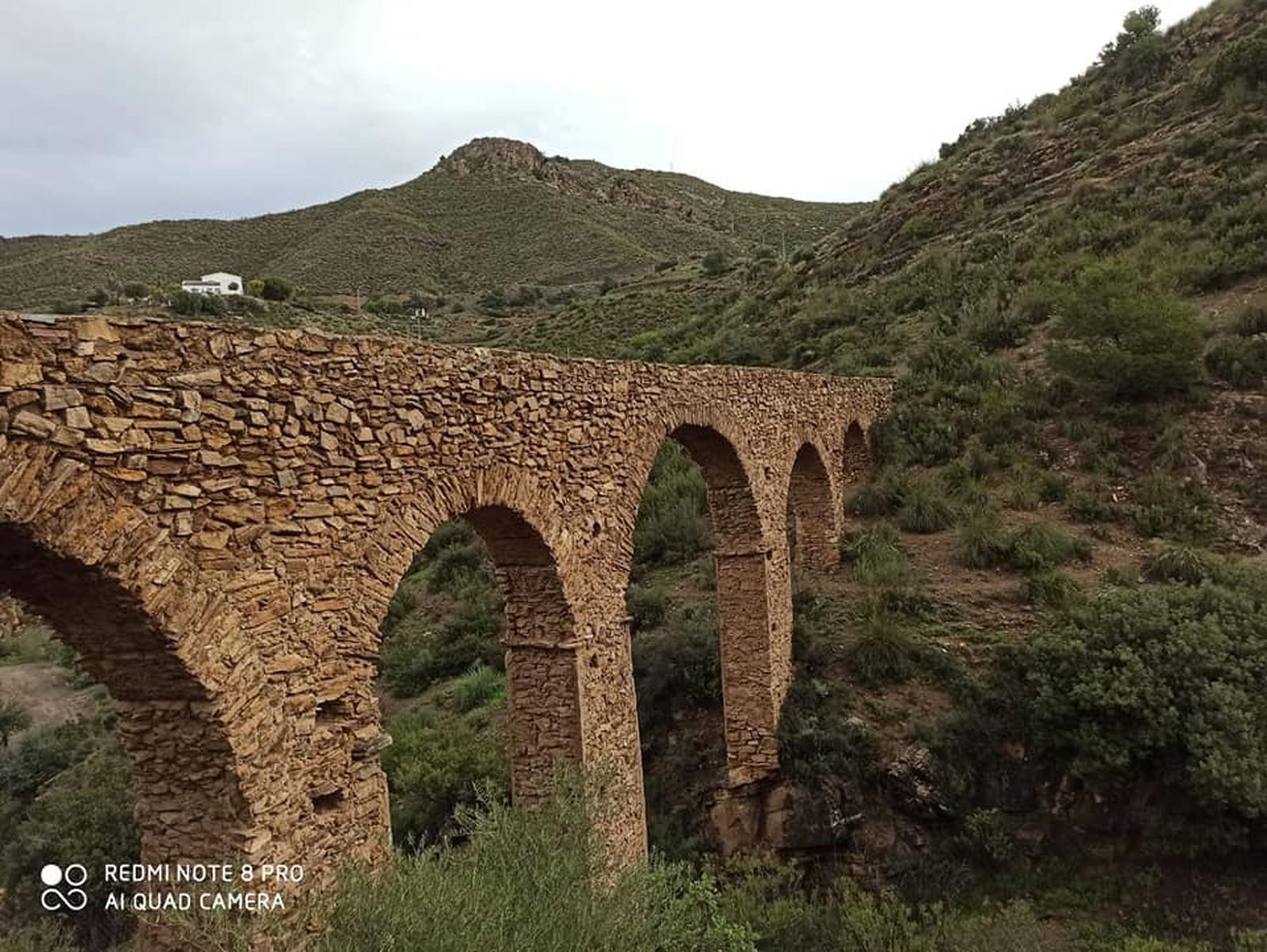 Las lluvias provocan desperfectos en el acueducto romano de Albanchez