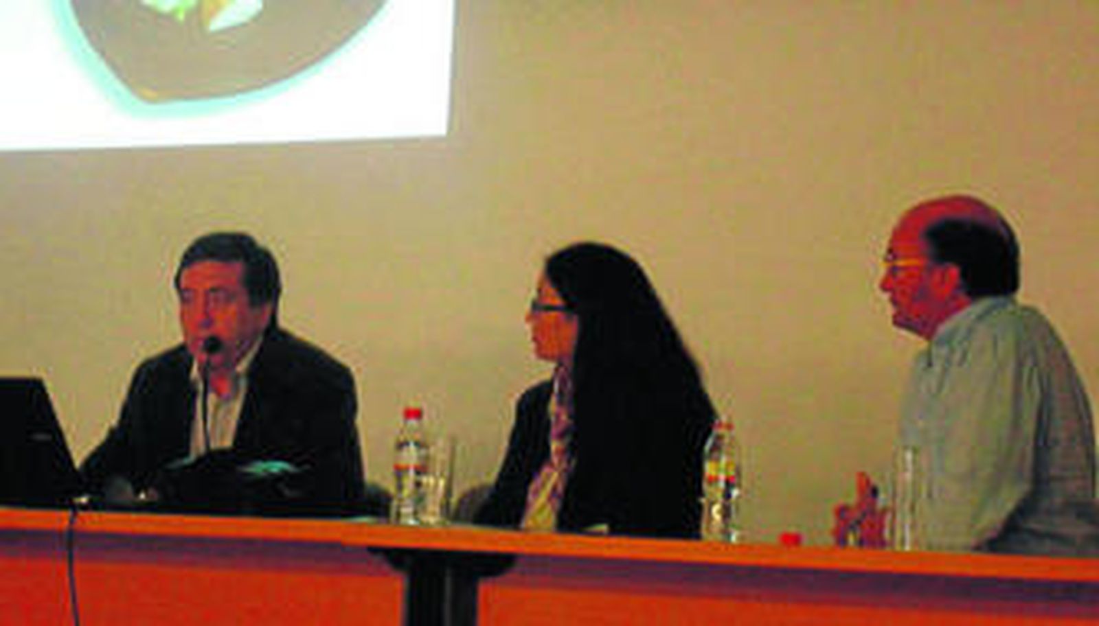 El cocinero en un momento de la conferencia.