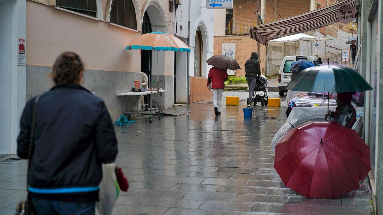 Llueve sobre mojado: Fotos de la borrasca Martinho a su paso por Algeciras