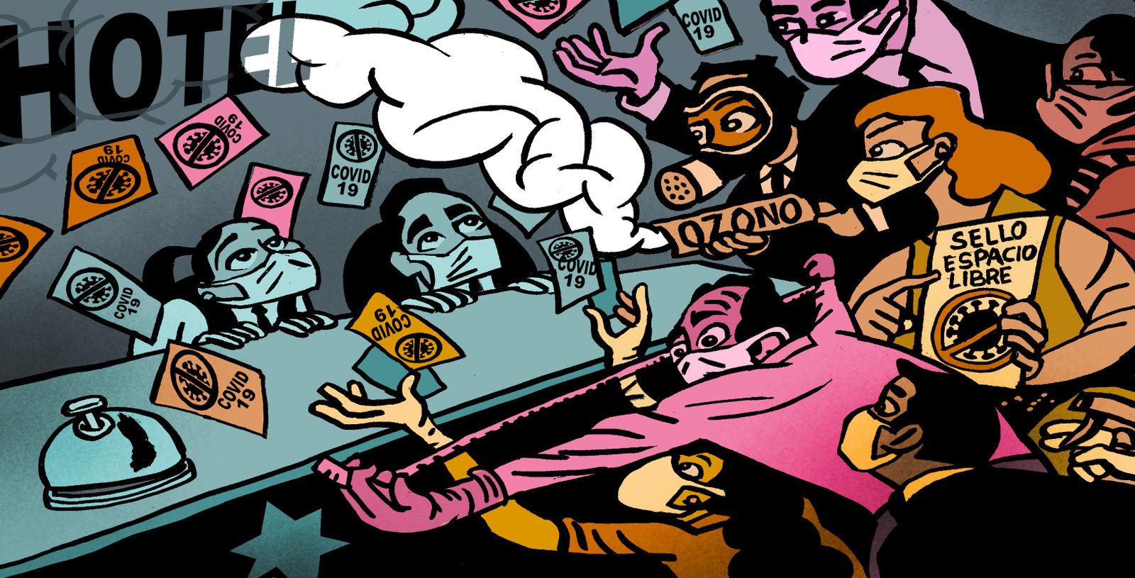 El caos generado para intentar paliar los efectos del coronavirus en los establecimientos.