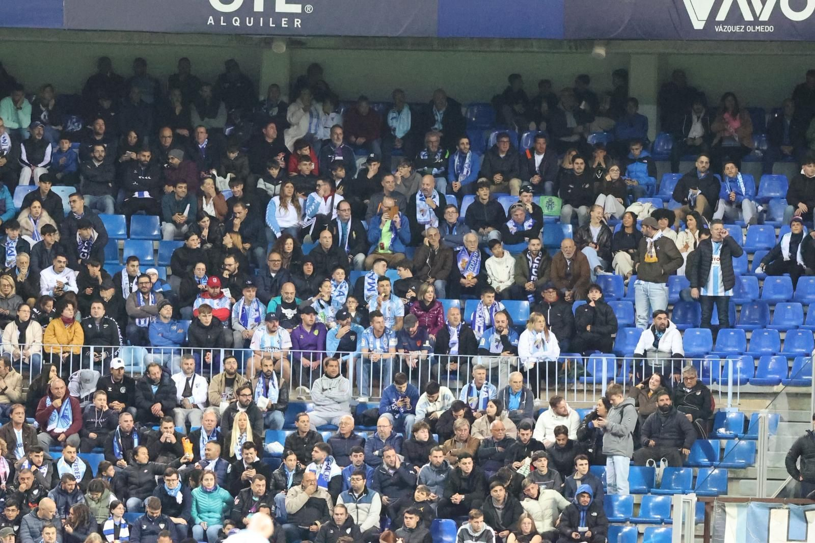 Búscate en las gradas de La Rosaleda en el Málaga CF-Zaragoza