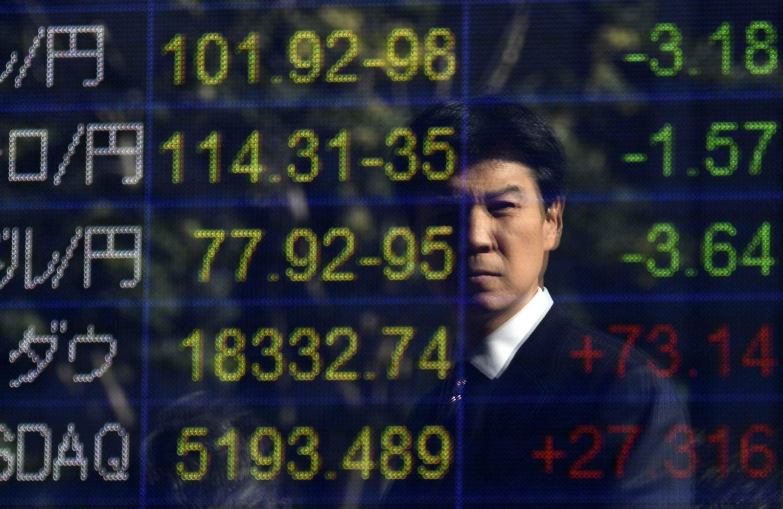 Preocupación en la Bolsa de Tokio.