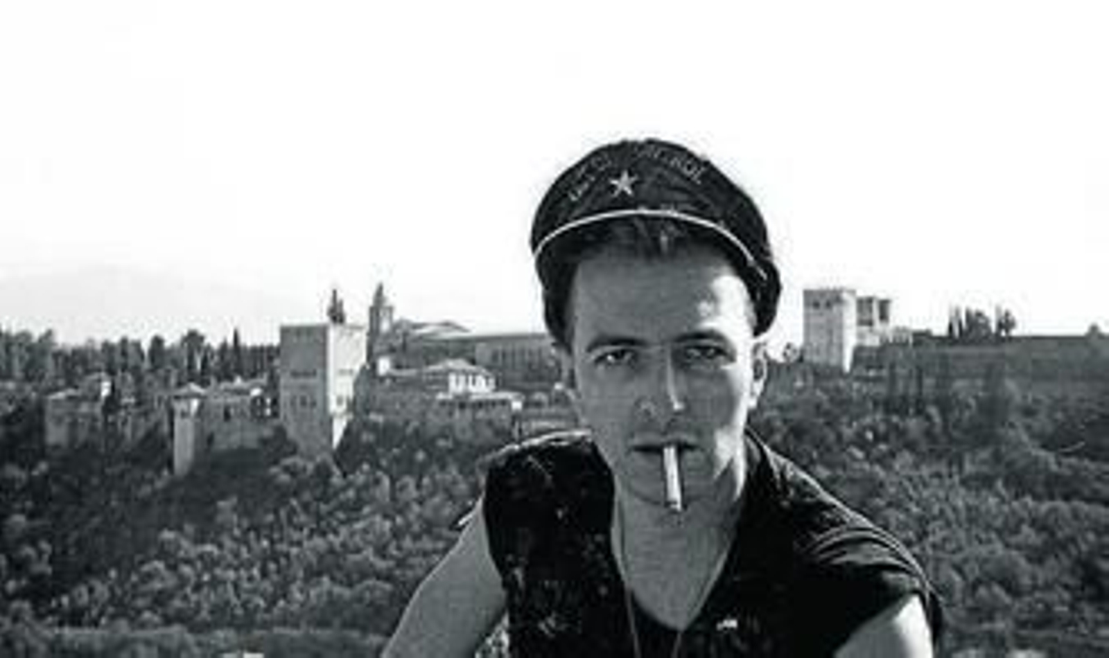 Joe Strummer, en su visita a Granada.