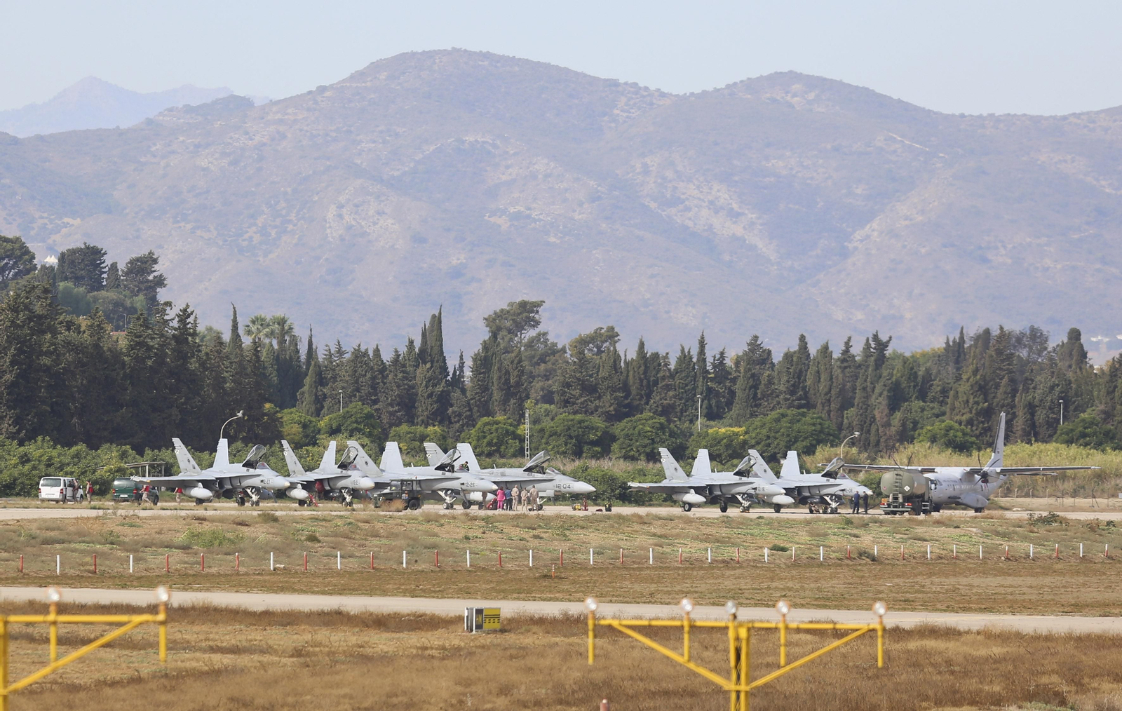 Las fotos de los cazas del Ejército del Aire en Málaga