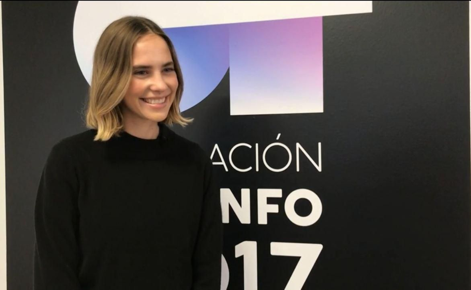 la algecireña Brisa Fenoy, durante una entrevista en TVE.