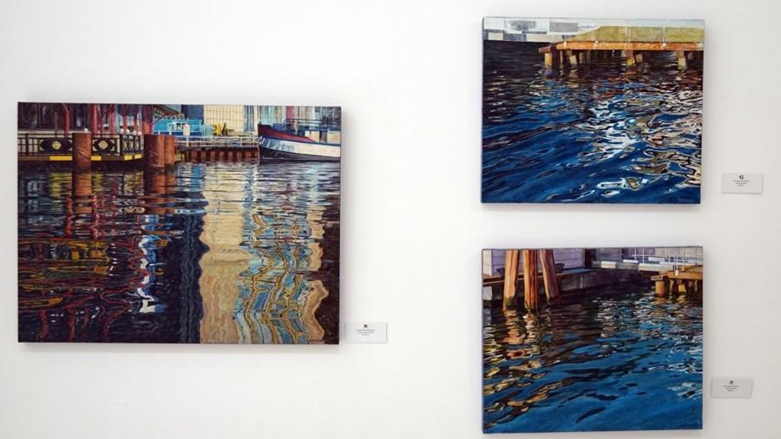 Los reflejos en el agua, esenciales en la obra de Juan Fernández.