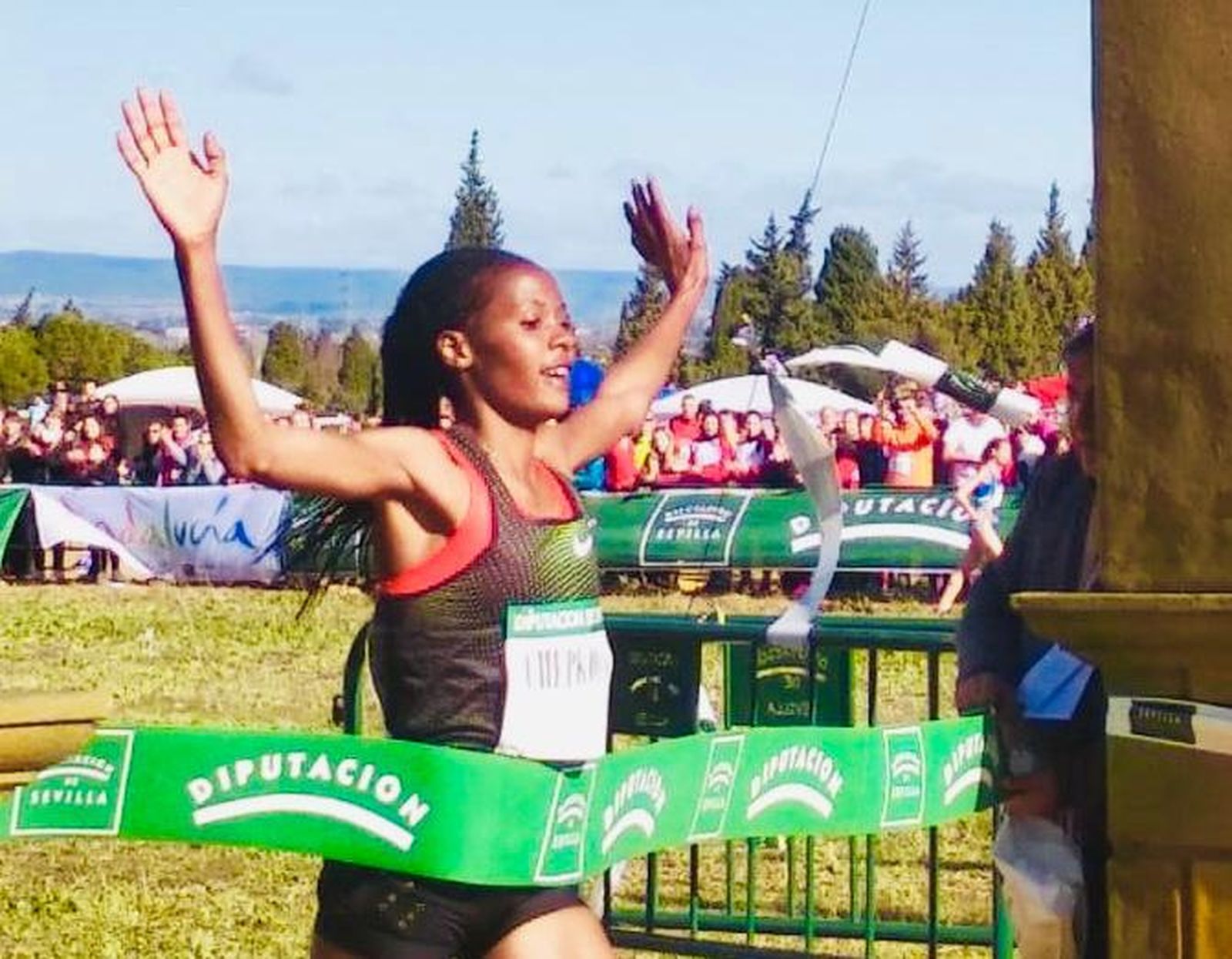 Una de las participantes en la última edición del Cross de Itálica.