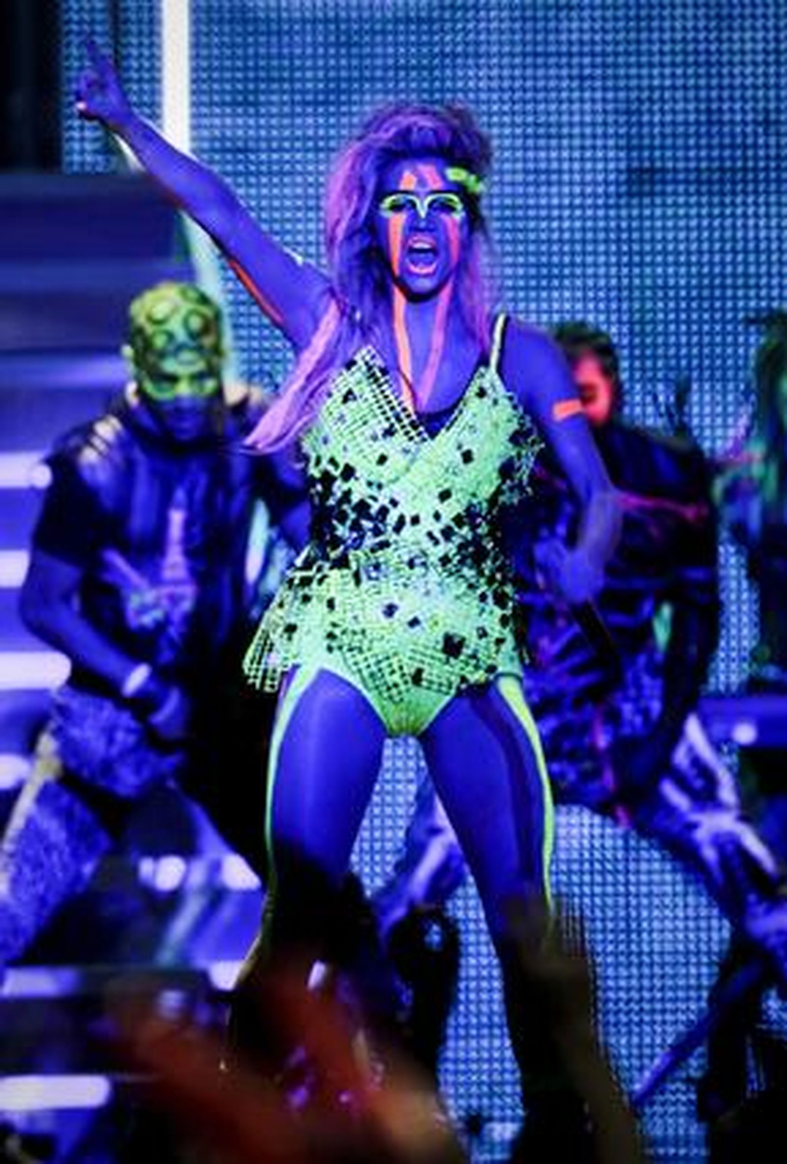 Kesha durante su actuación en la gala.

Foto: Emilio Naranjo.