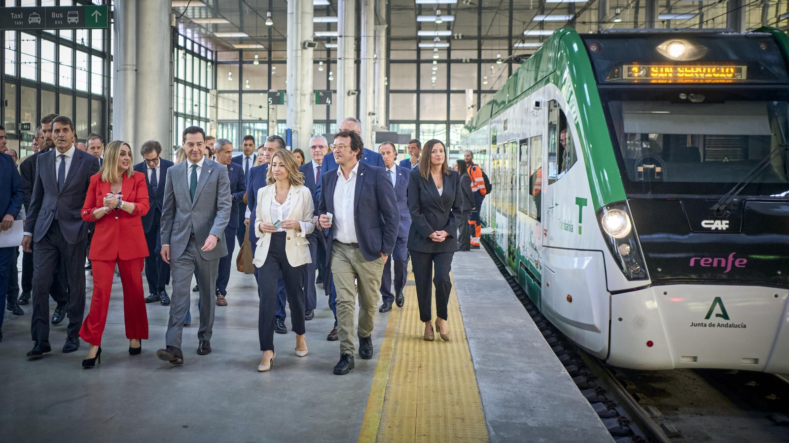 Viaje inaugural del tranvía Cádiz - Chiclana