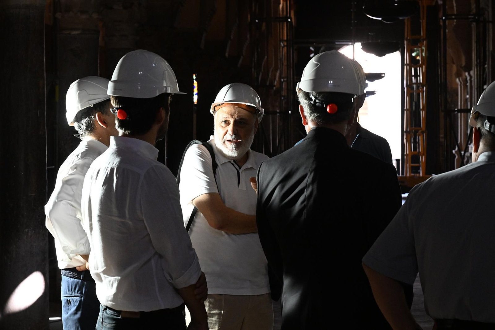 La visita del presidente de Icomos España a la Mezquita de Córdoba tras el incendio