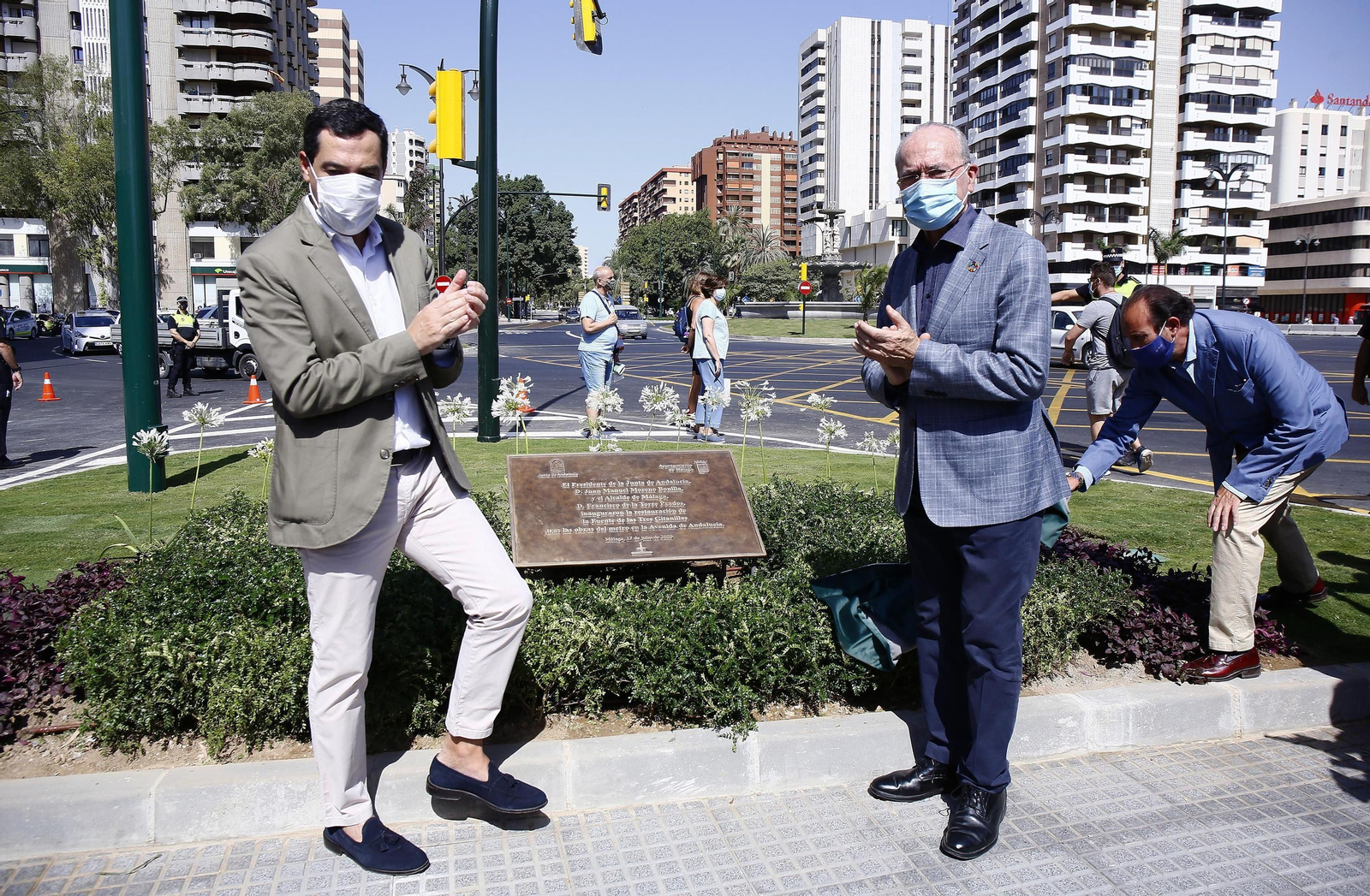 Fotos de la reinauguración de la avenida de Andalucía de Málaga, libre de obras 10 años después