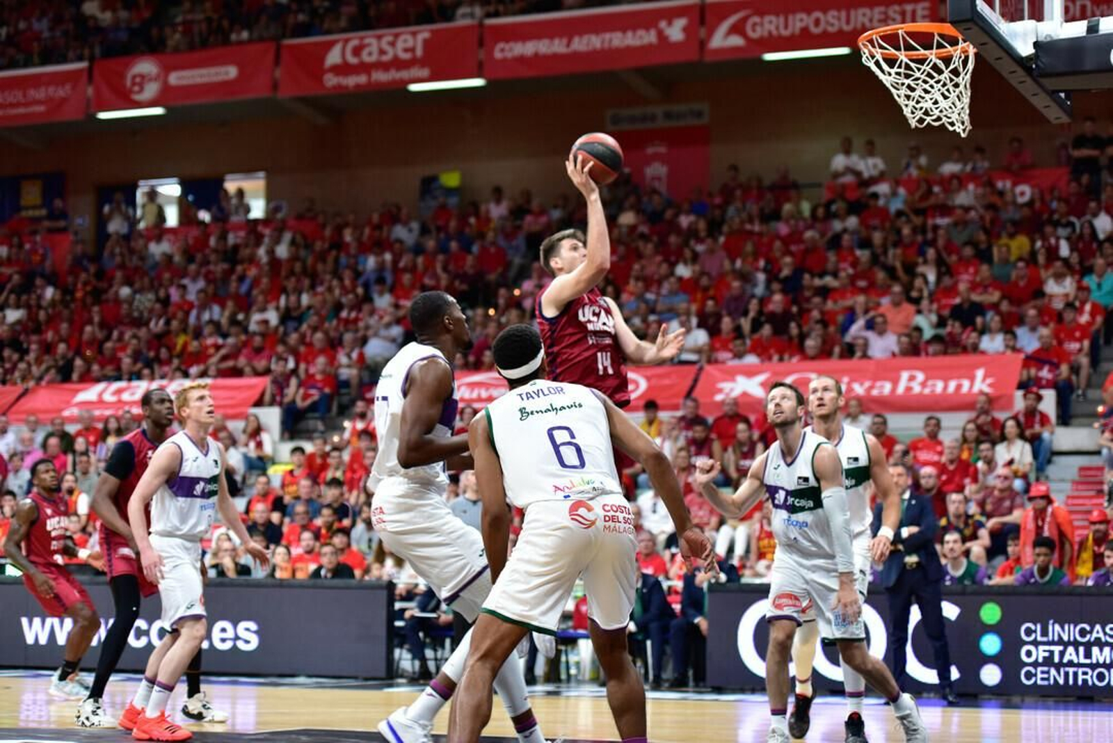 Las fotos del UCAM Murcia - Unicaja, 3º partido de semifinales de la ACB