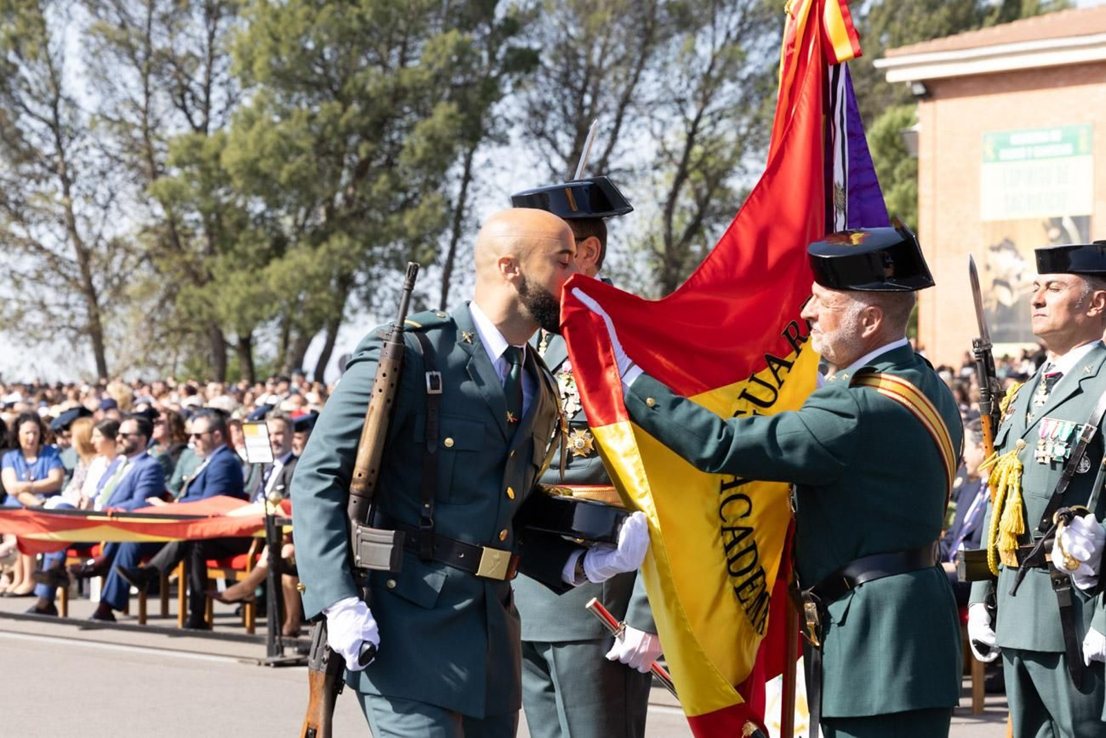 Acto de jura de bandera de la 130ª promoción de guardias civiles de la Academia de Baeza