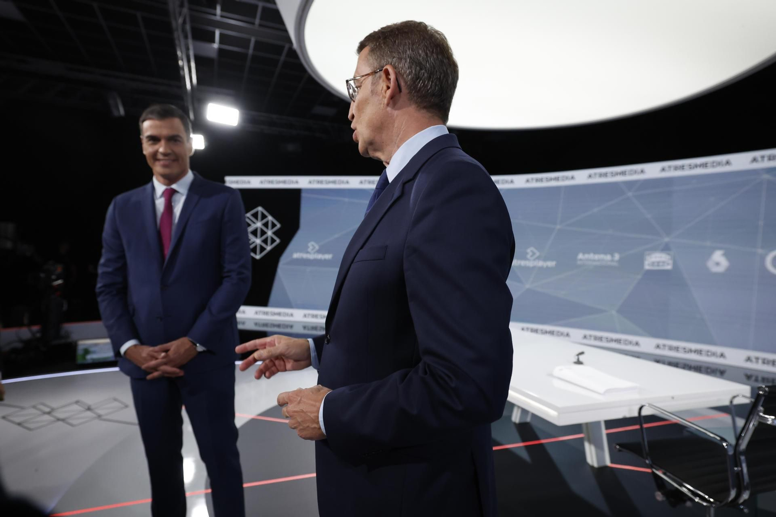 Pedro Sánchez y Alberto Núñez Feijoo.