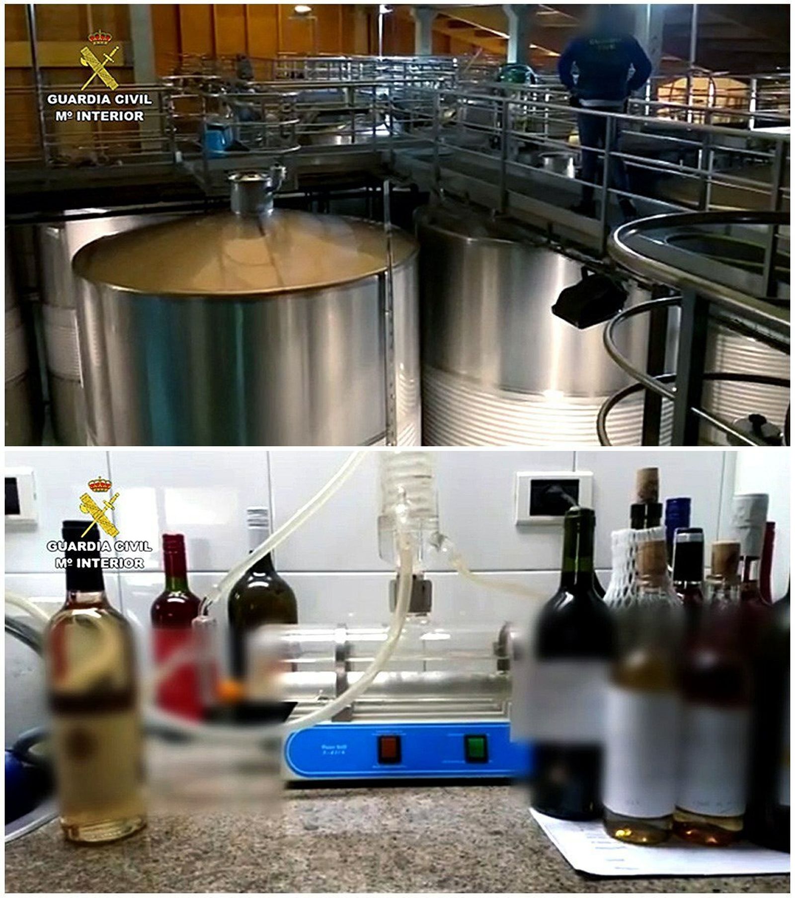 El SEPRONA detiene en varias provincias a 4 personas e investiga a otras 6 por su supuesta pertenencia una organización delictiva dedicada al embotellamiento y venta de vino de manera masiva.