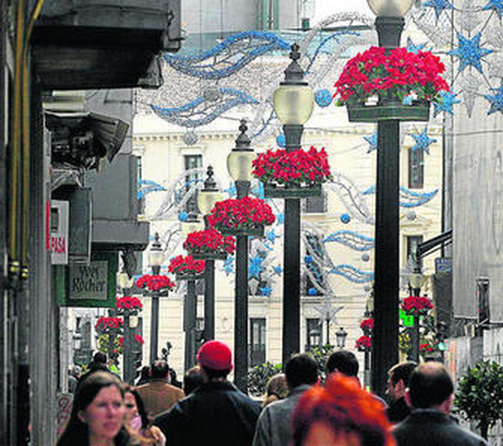 La mayoría de los comercios están en las calles más céntricas de Granada.