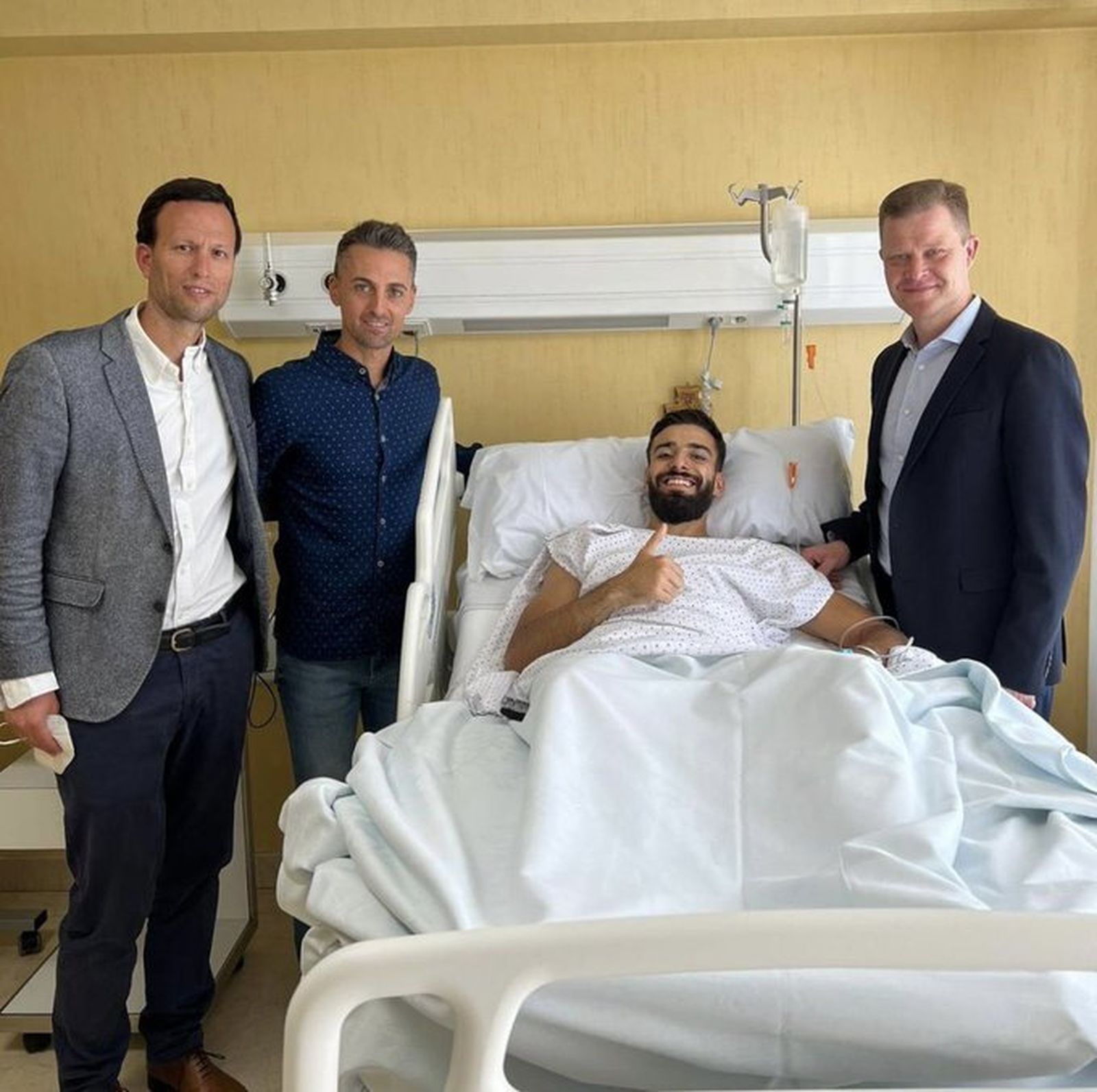 André Ferreira tras ser operado.