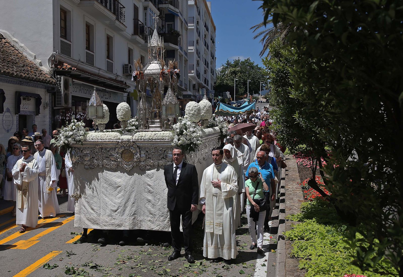 Las imágenes de la  celebración del Corpus Christi en Algeciras