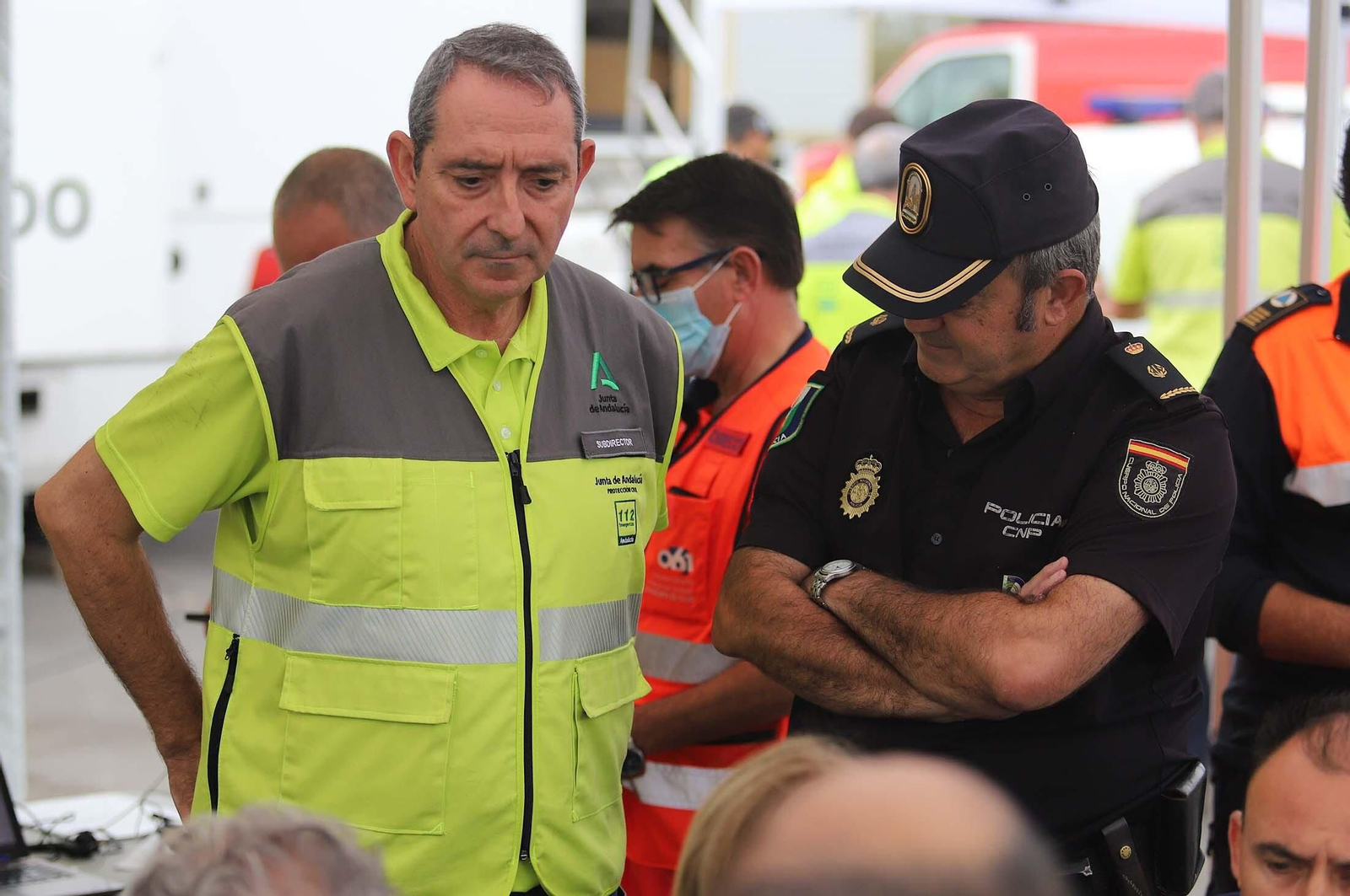 Simulacro de accidente en el Puerto de Huelva dentro del ejercicio regional RespuestA22, en imágenes