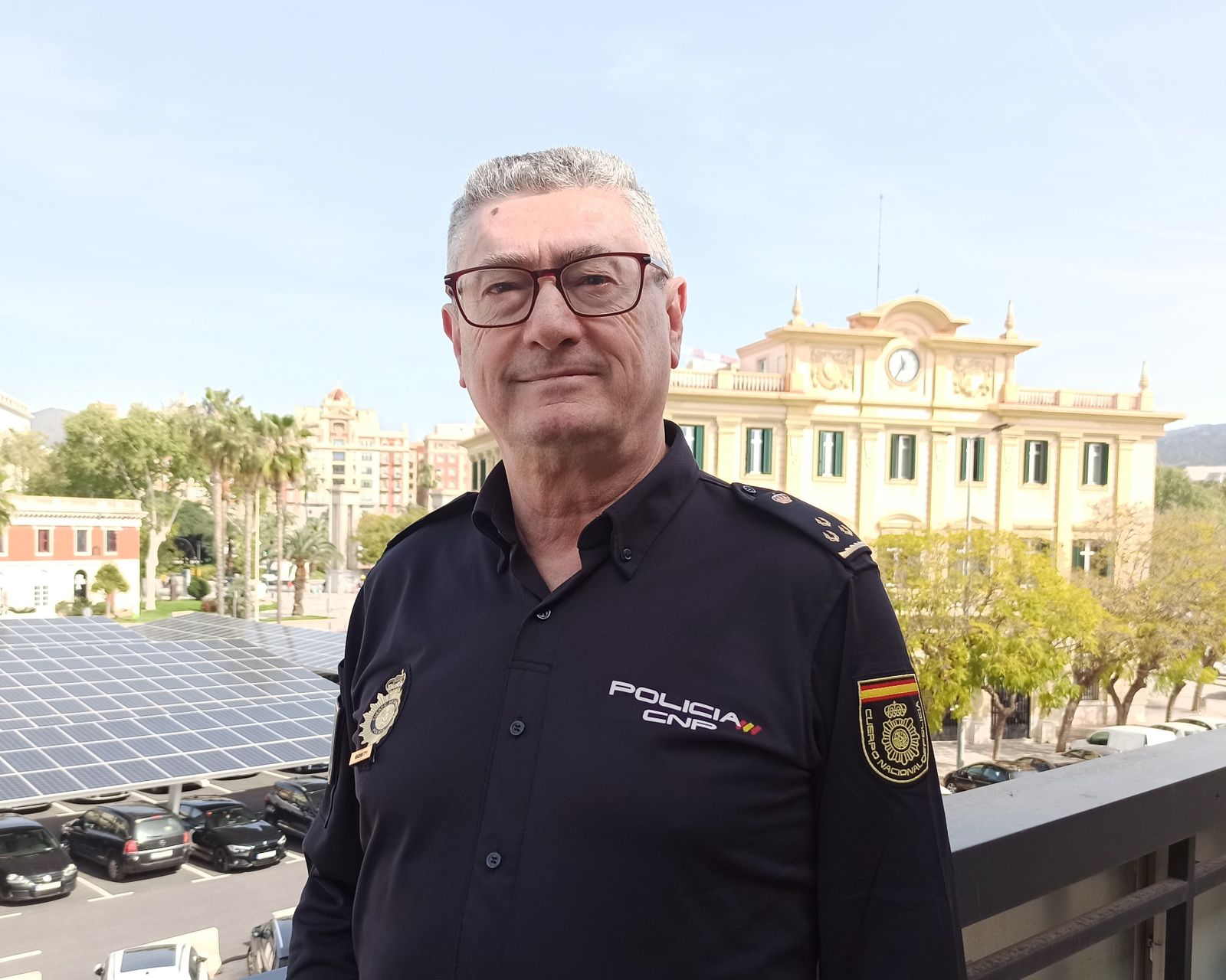 Juan Antonio Romero, inspector jefe del puesto fronterizo del puerto de Málaga.