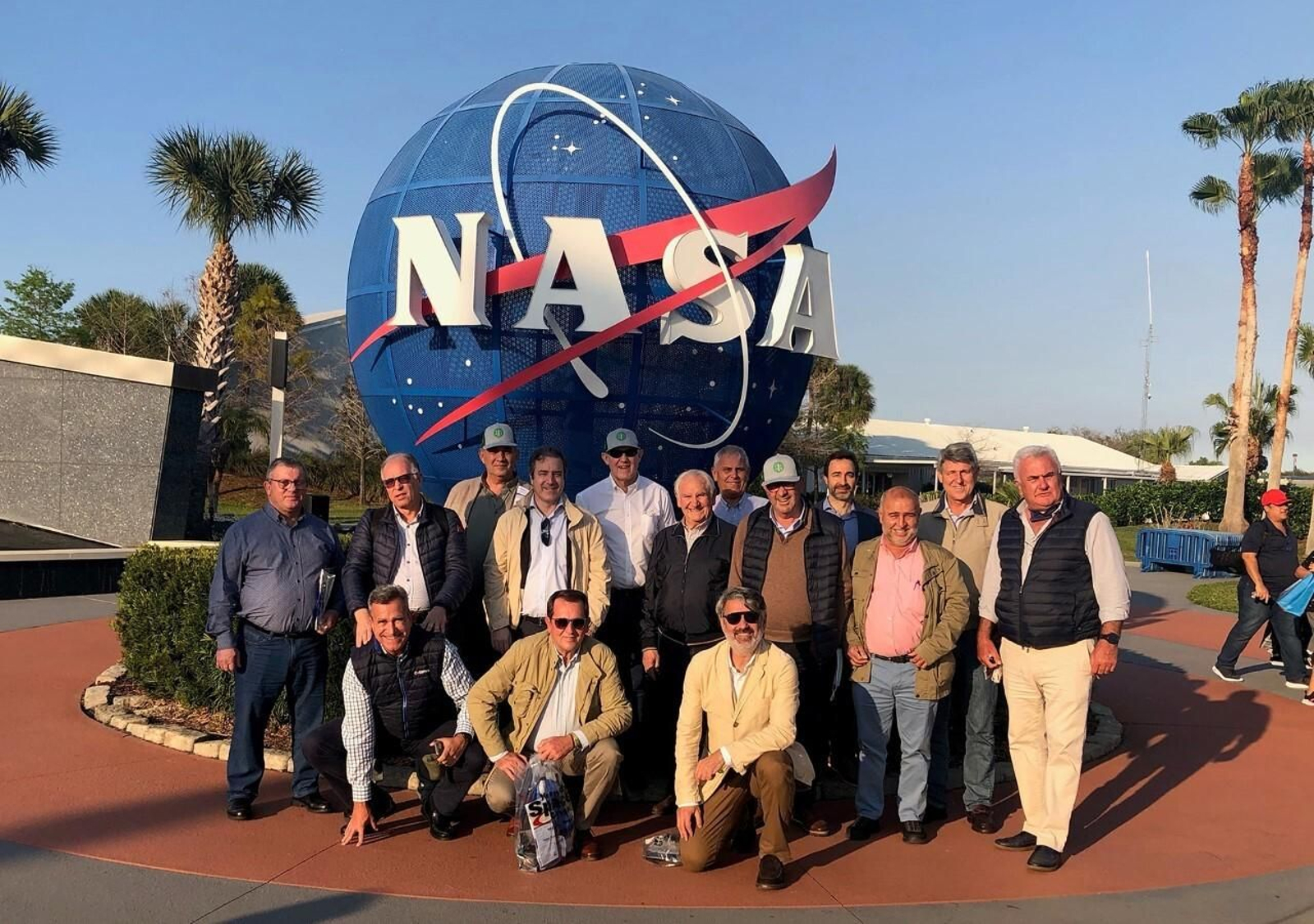 La delegación de Cooperativas Agroalimentarias Andaluzas, en su visita a la NASA en Cabo Cañaveral.