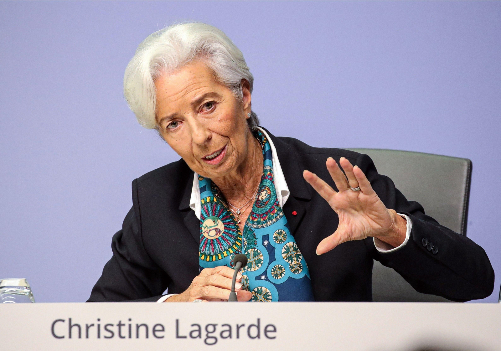 La presidenta del Banco Central Europeo, Christine Lagarde.