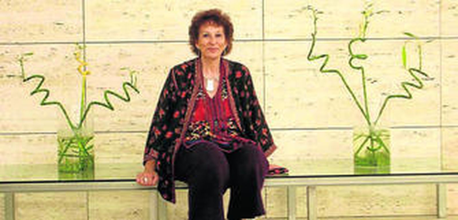 Fátima Mernissi, fotografiada en una visita a Granada en 2006.