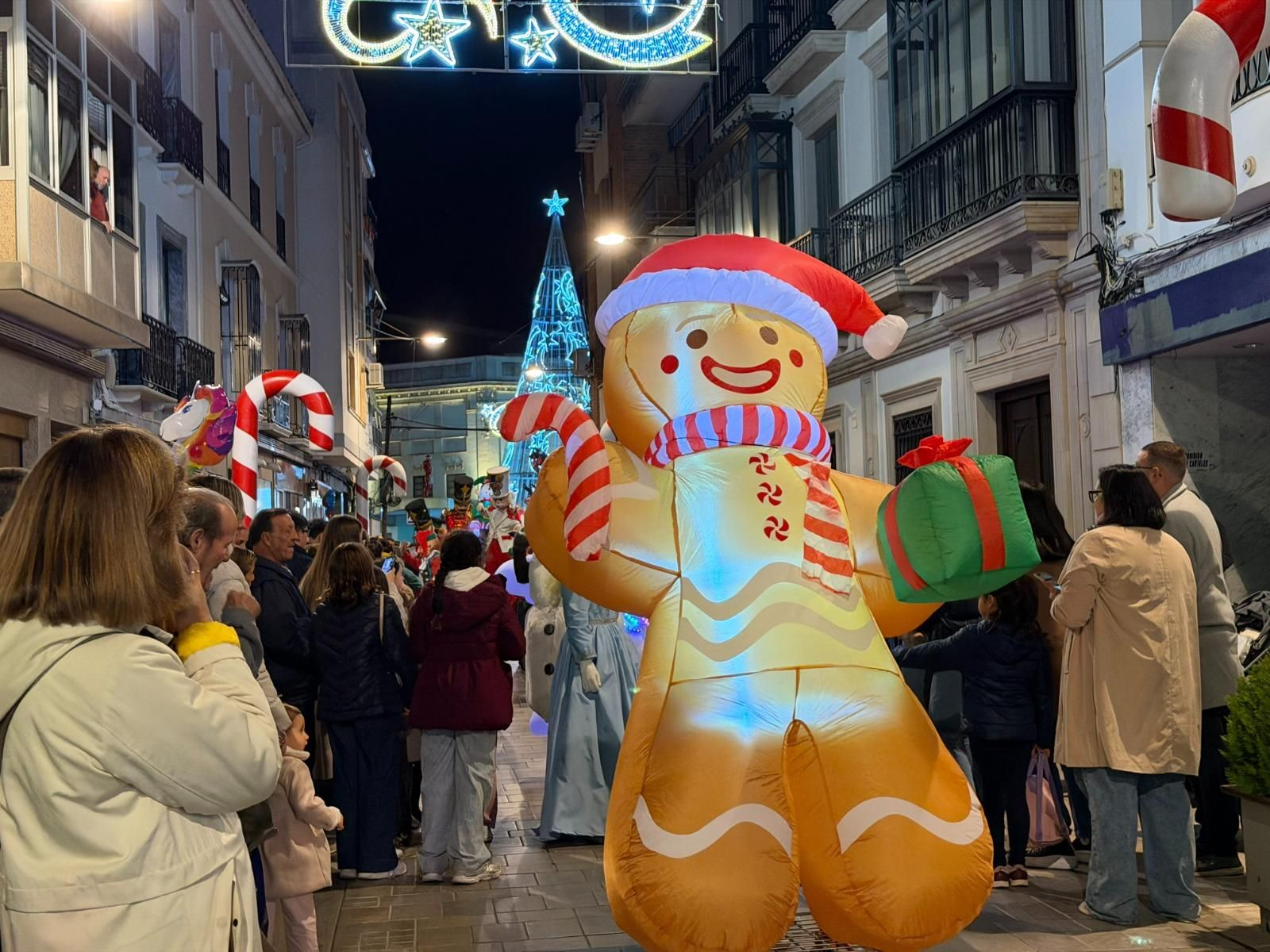 Inauguración del alumbrado especial de Navidad en Montilla