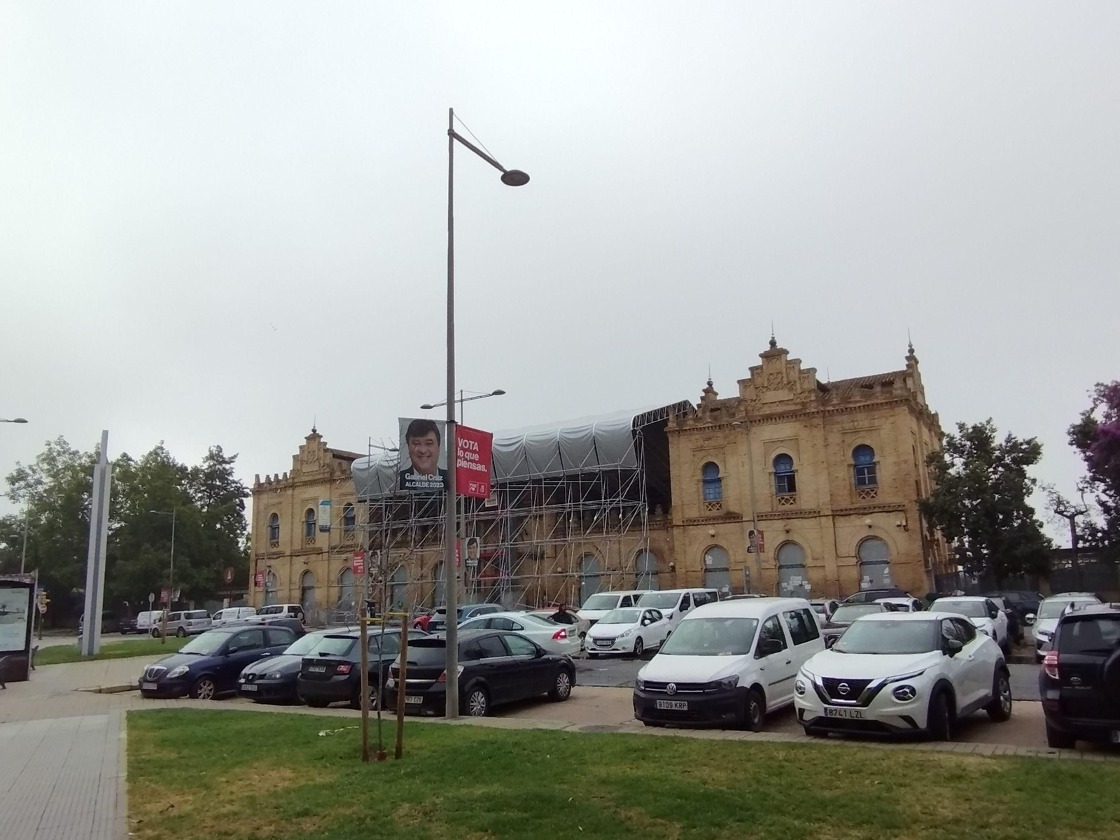 La antigua estación de tren de Huelva.