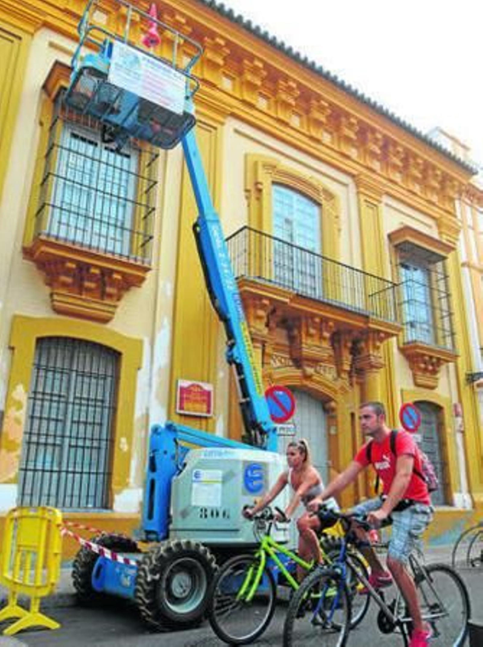 La maquinaria ya está colocada en Las Columnas, en Pureza.