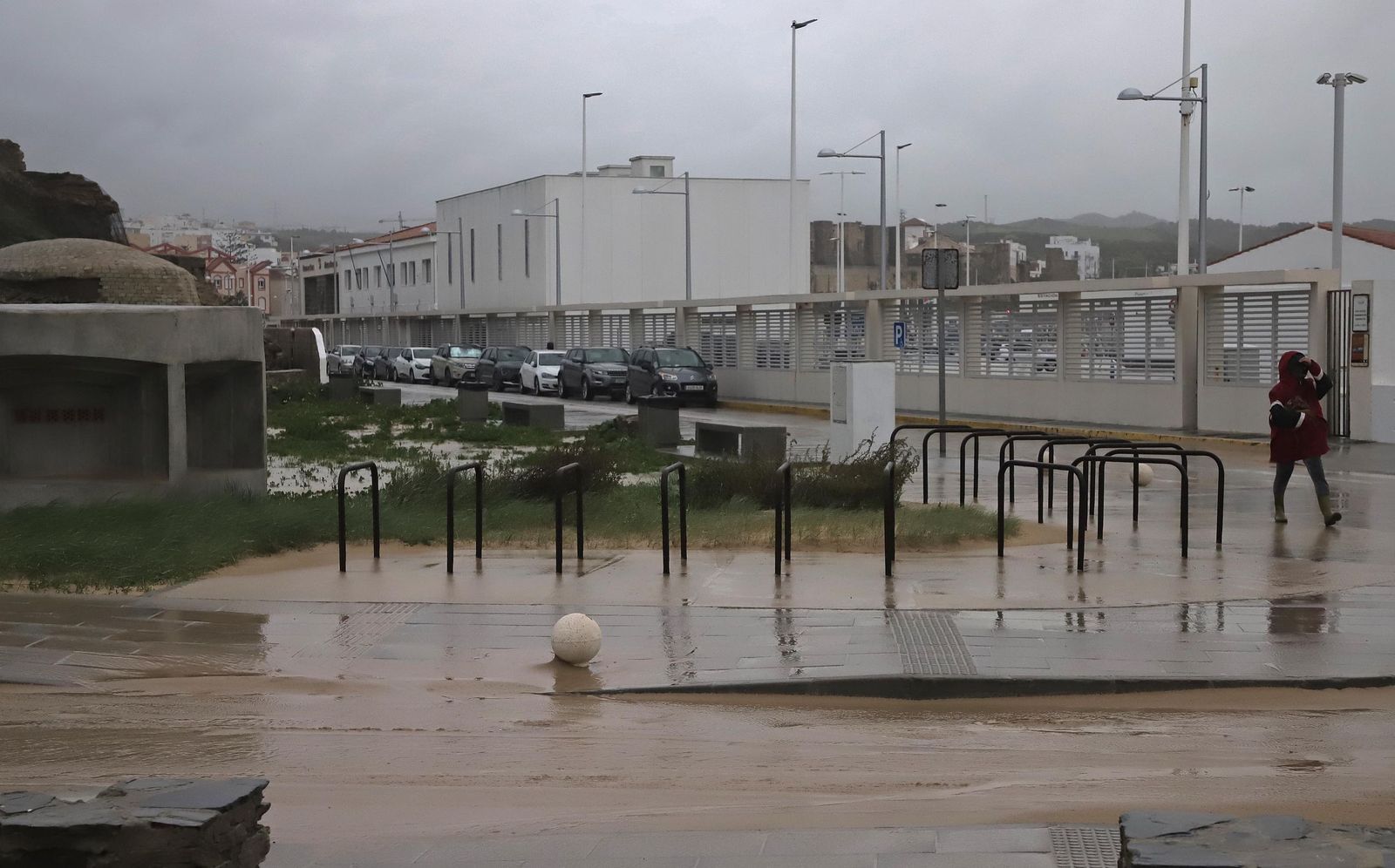 La borrasca Ingrid deja su huella en Tarifa, en imágenes