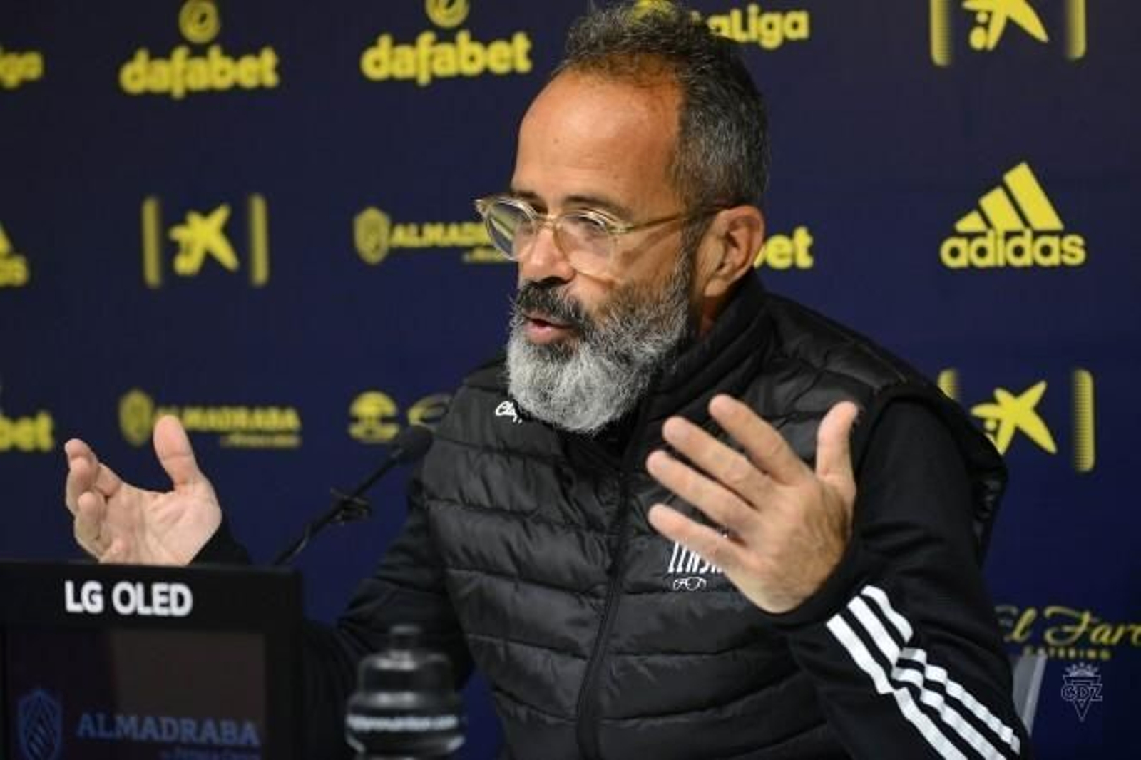 Cervera el viernes durante la rueda de prensa.